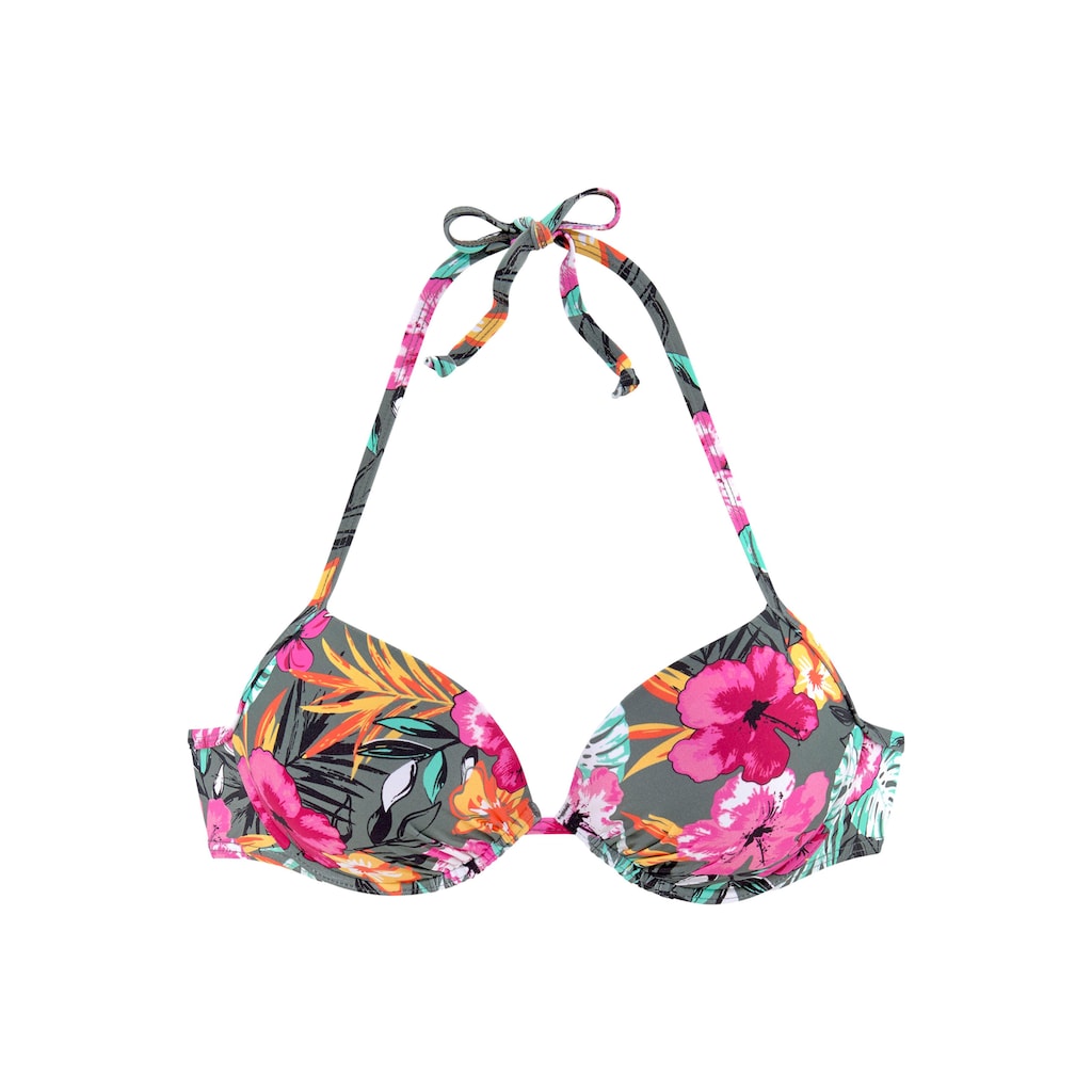 Buffalo Push-Up-Bikini-Top »Pine«, mit floralem Design