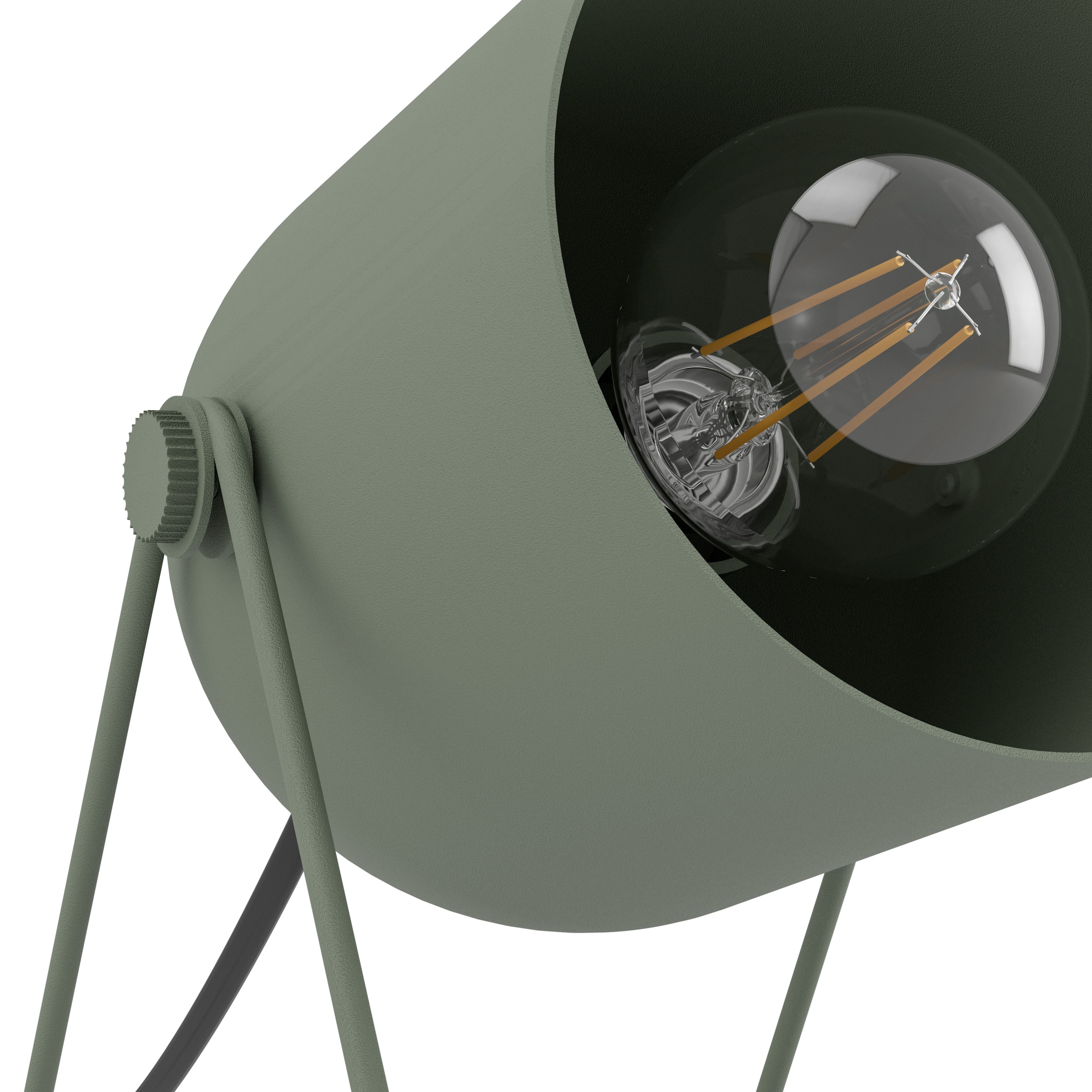 EGLO Tischleuchte »TILSTON Tischlampe - Stahl - E14 - 1X8W - IP20« E14 1 Stk. Nachttischlampe, Leselampe, Wohnzimmerlampe, L12,5 x B10,8 x H14,5 cm