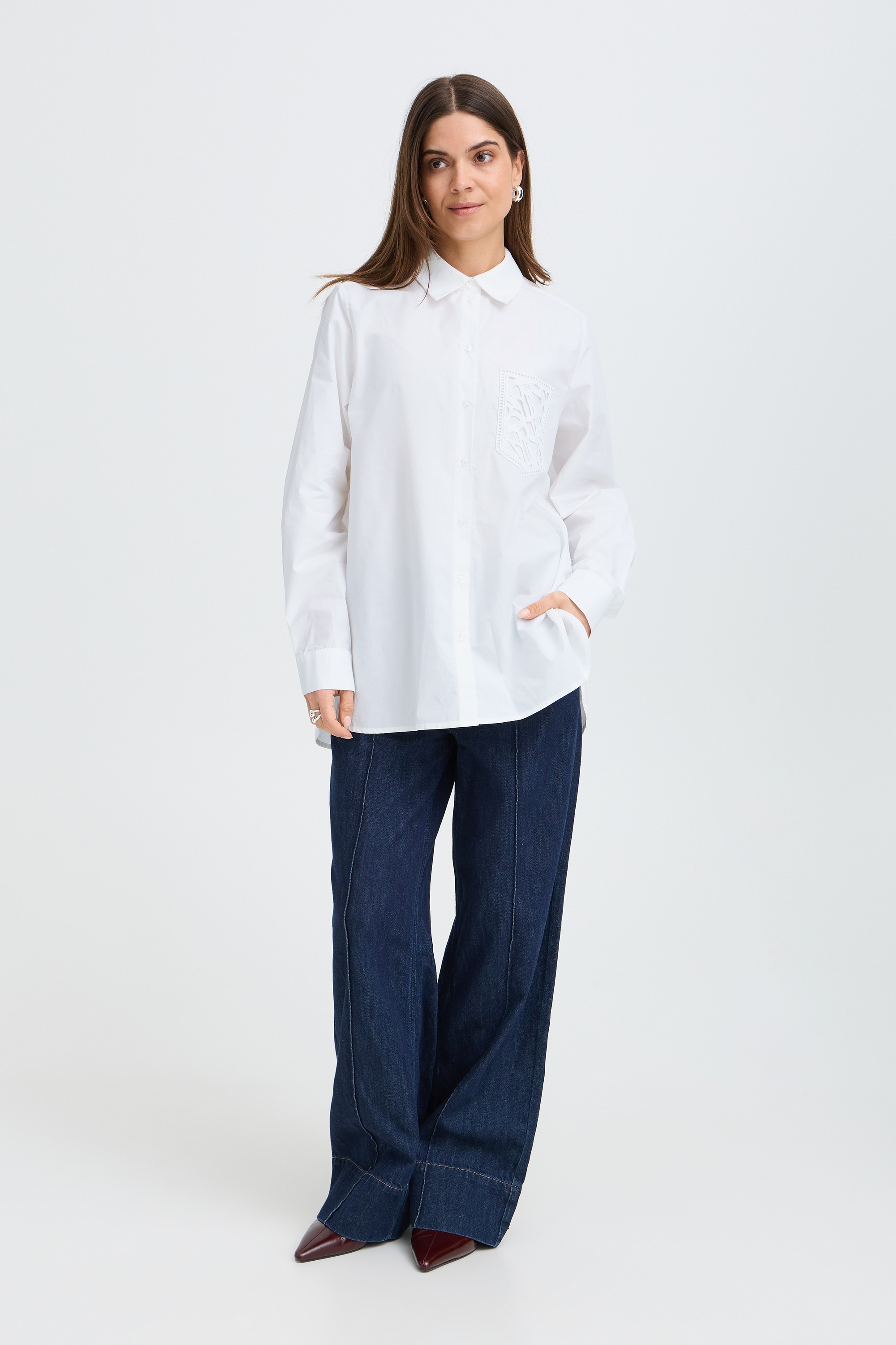 Pulz Jeans Langarmhemd »Damen Langarm PZDENISA«