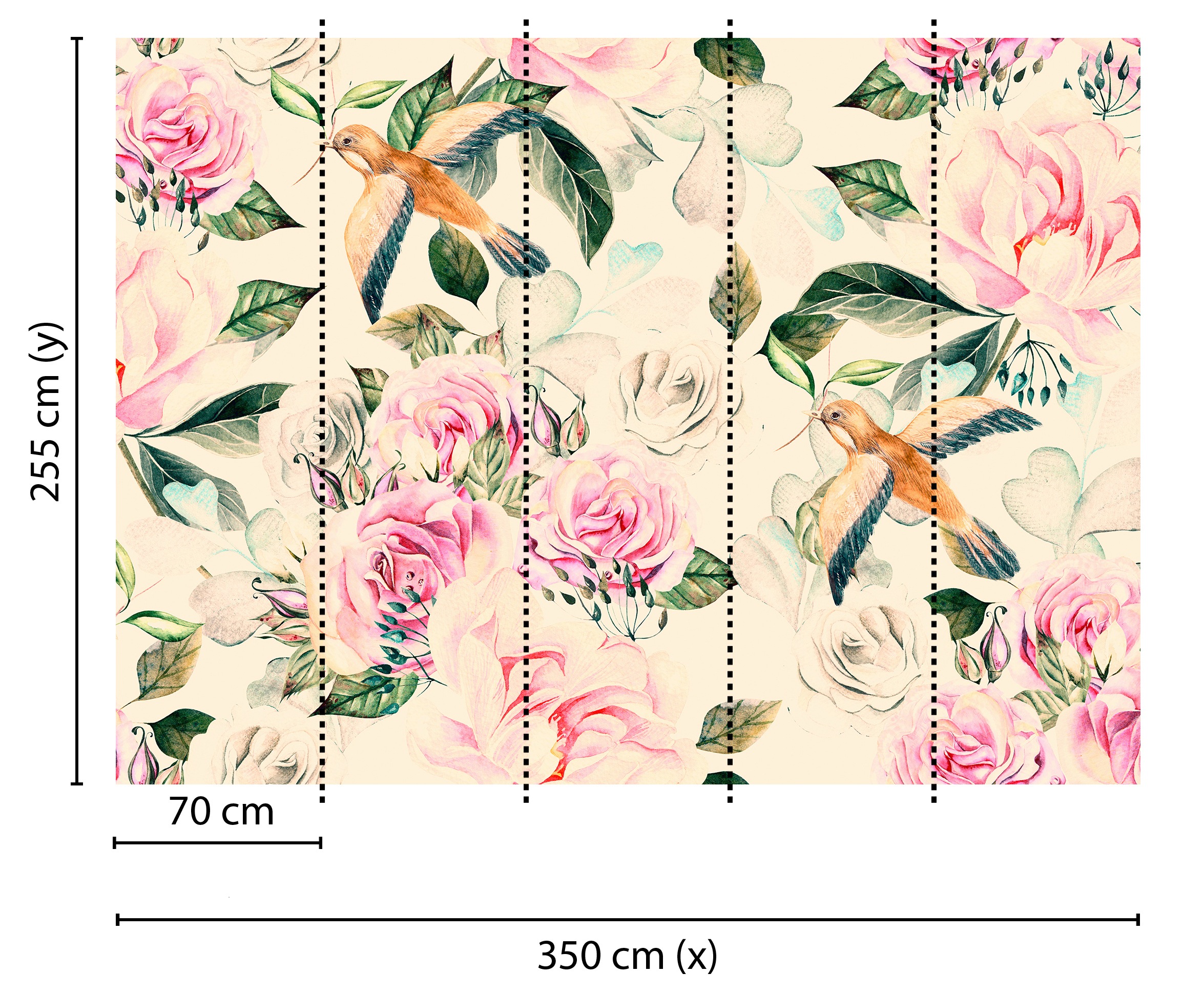 living walls Fototapete »Designwalls Paradise 2«, Vlies, Wand, Schräge, Decke