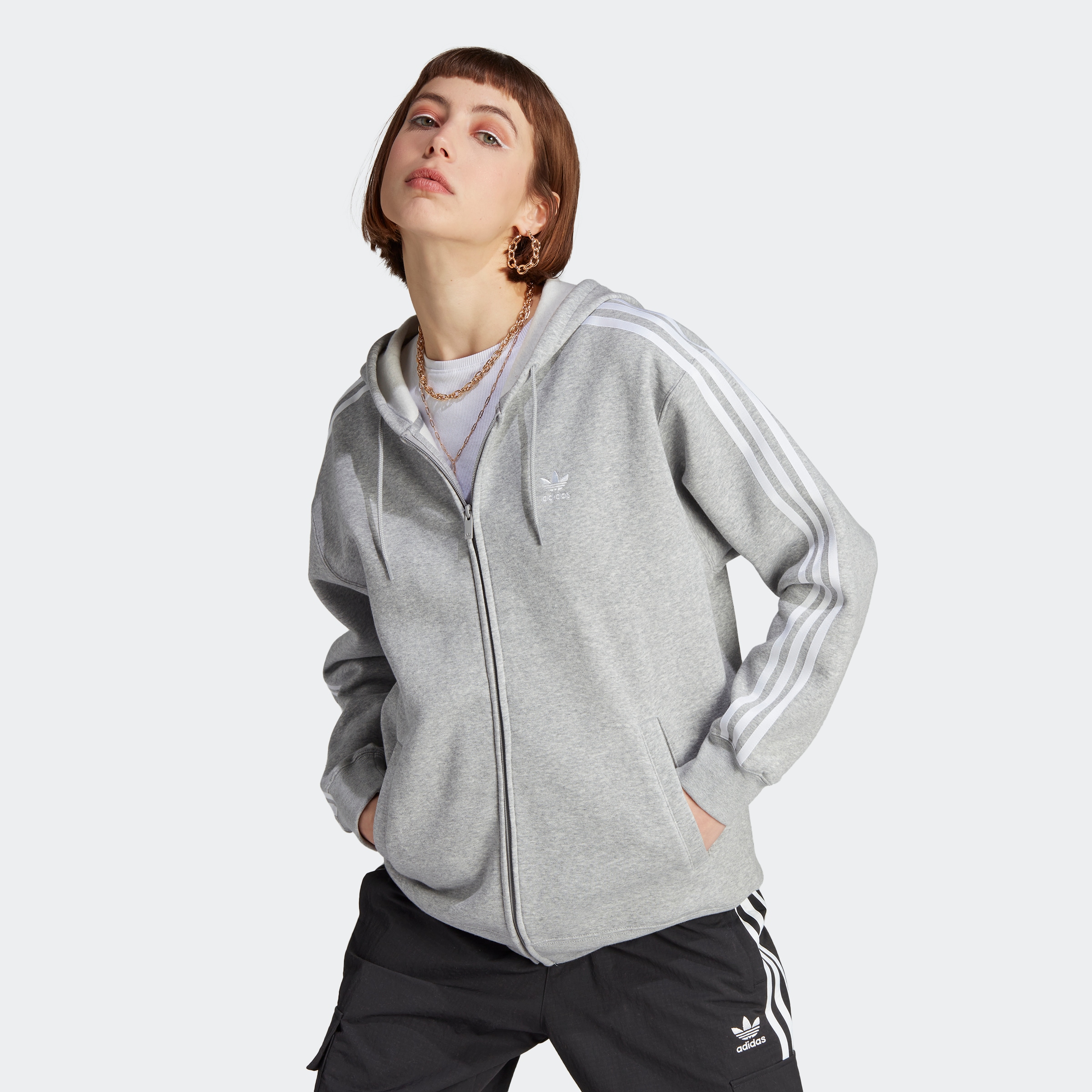 adidas Originals Kapuzensweatshirt »ADICOLOR KAPUZENJACKE« kaufen | CLASSICS 3STREIFEN BAUR online