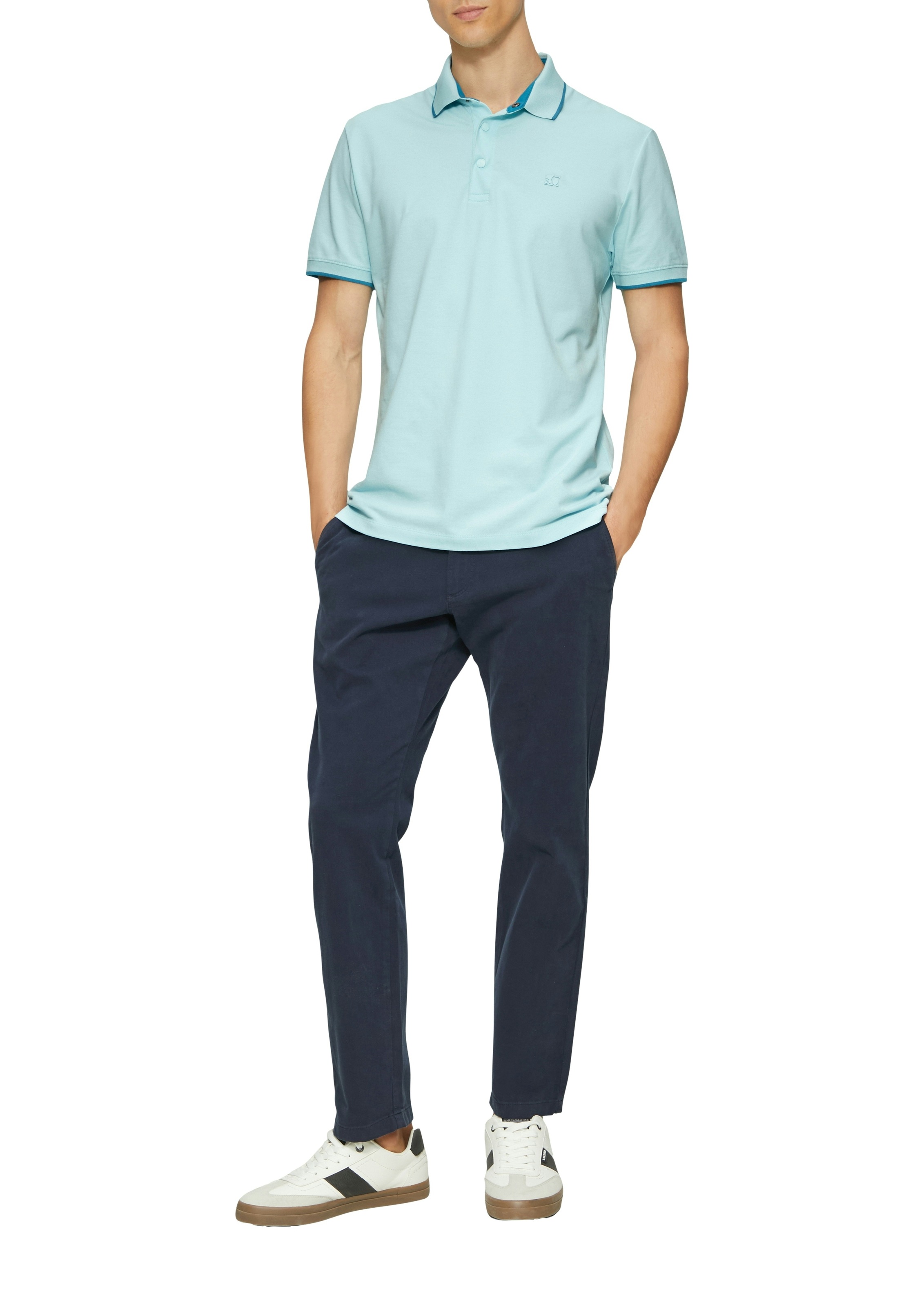 s.Oliver Poloshirt mit Kontrast-Details