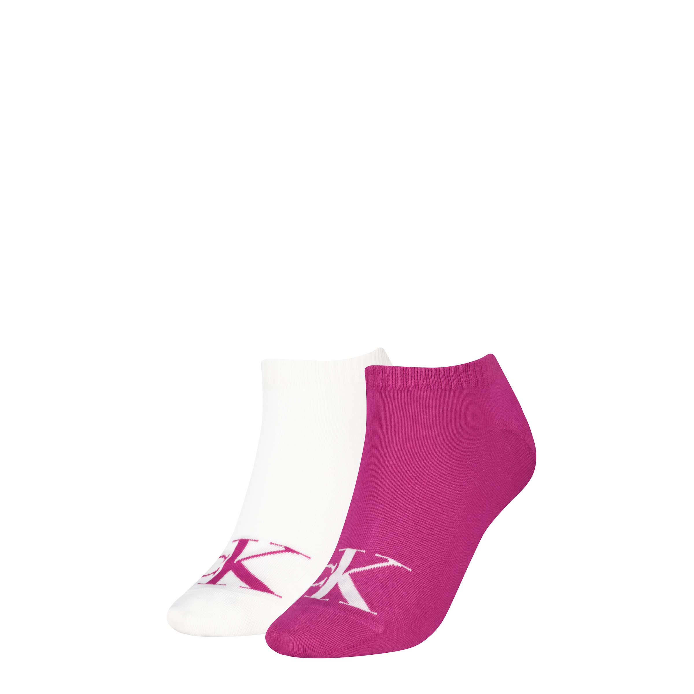 Calvin Klein Jeans Sneakersocken "CKJ WOMEN SNEAKER MONOGRAM" 2 Paar, Rippe günstig online kaufen
