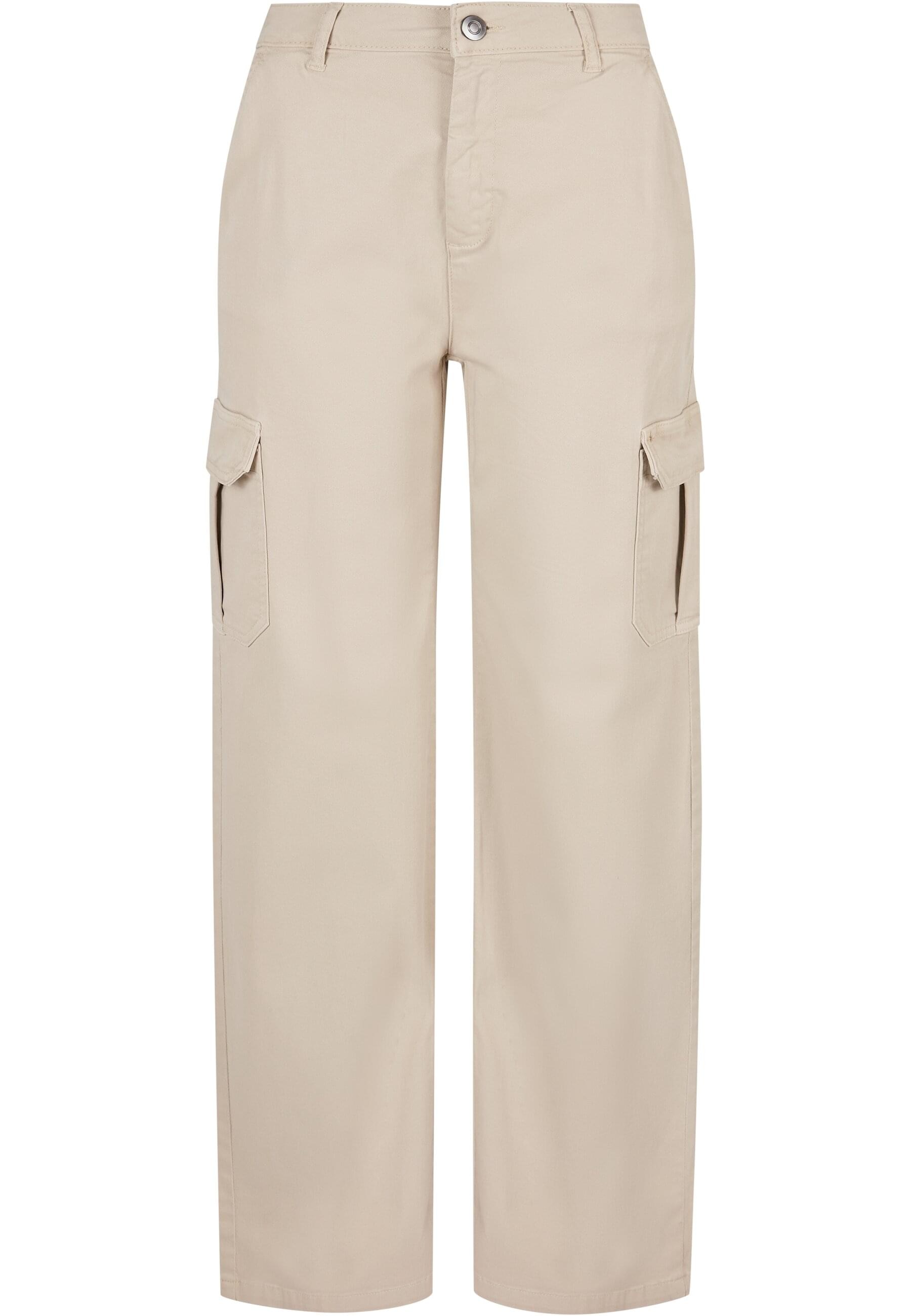 URBAN CLASSICS Stoffhose "Urban Classics Damen Ladies High Waist Straight C günstig online kaufen