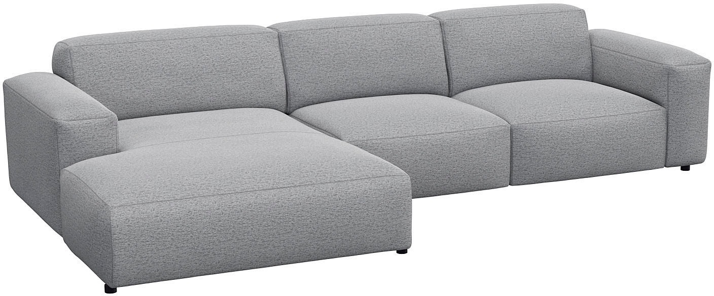 FLEXLUX Ecksofa »Lucera bequem und komfortabel durch hochwertigen Sitzaufbau, L-Form«, modern & anschmiegsam, Kaltschaum, Stahl-Wellenunterfederung