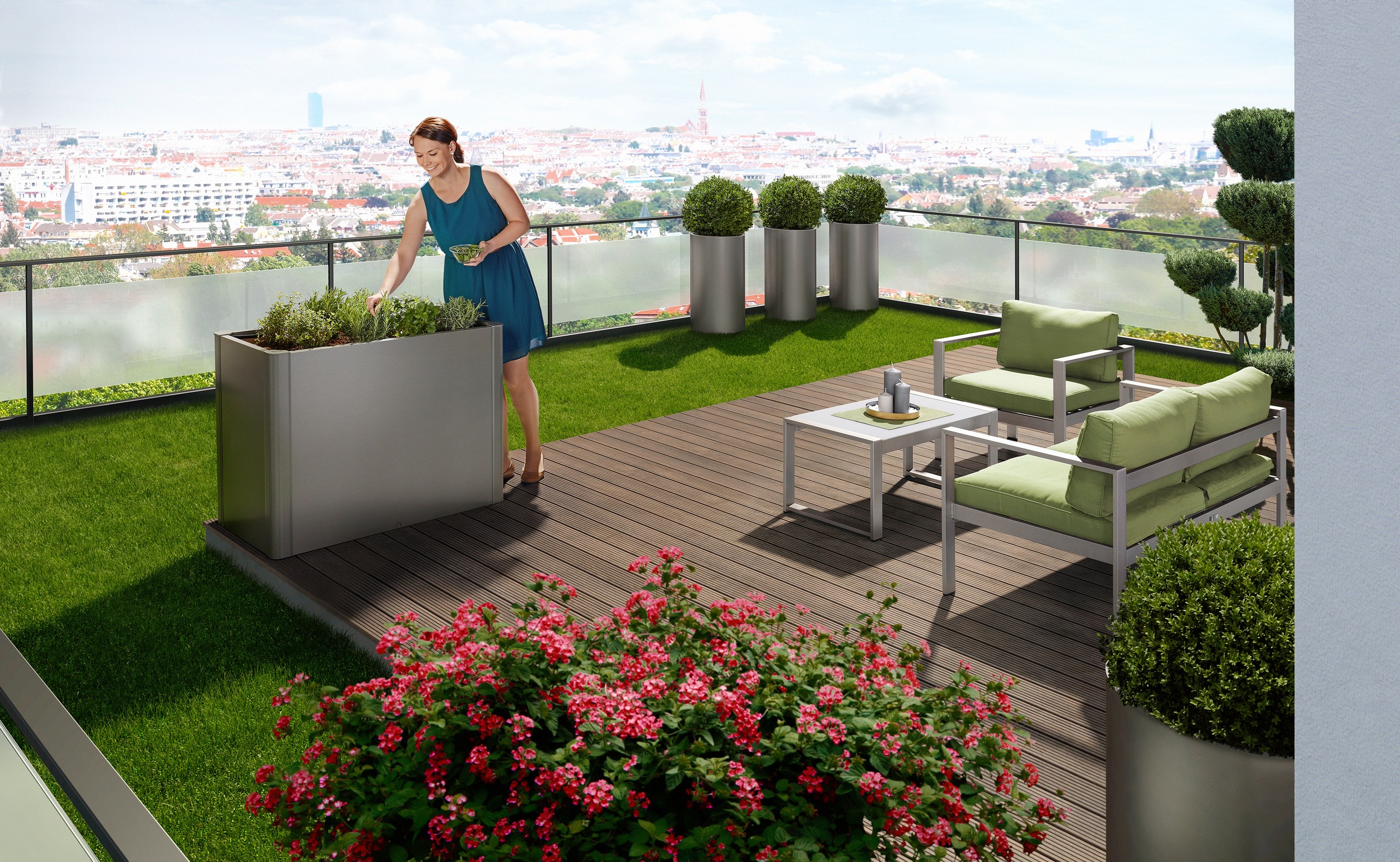 Biohort Hochbeet "BELVEDERE maxi 1x0,5; verschiedene Farben" 102x53x77 cm, günstig online kaufen