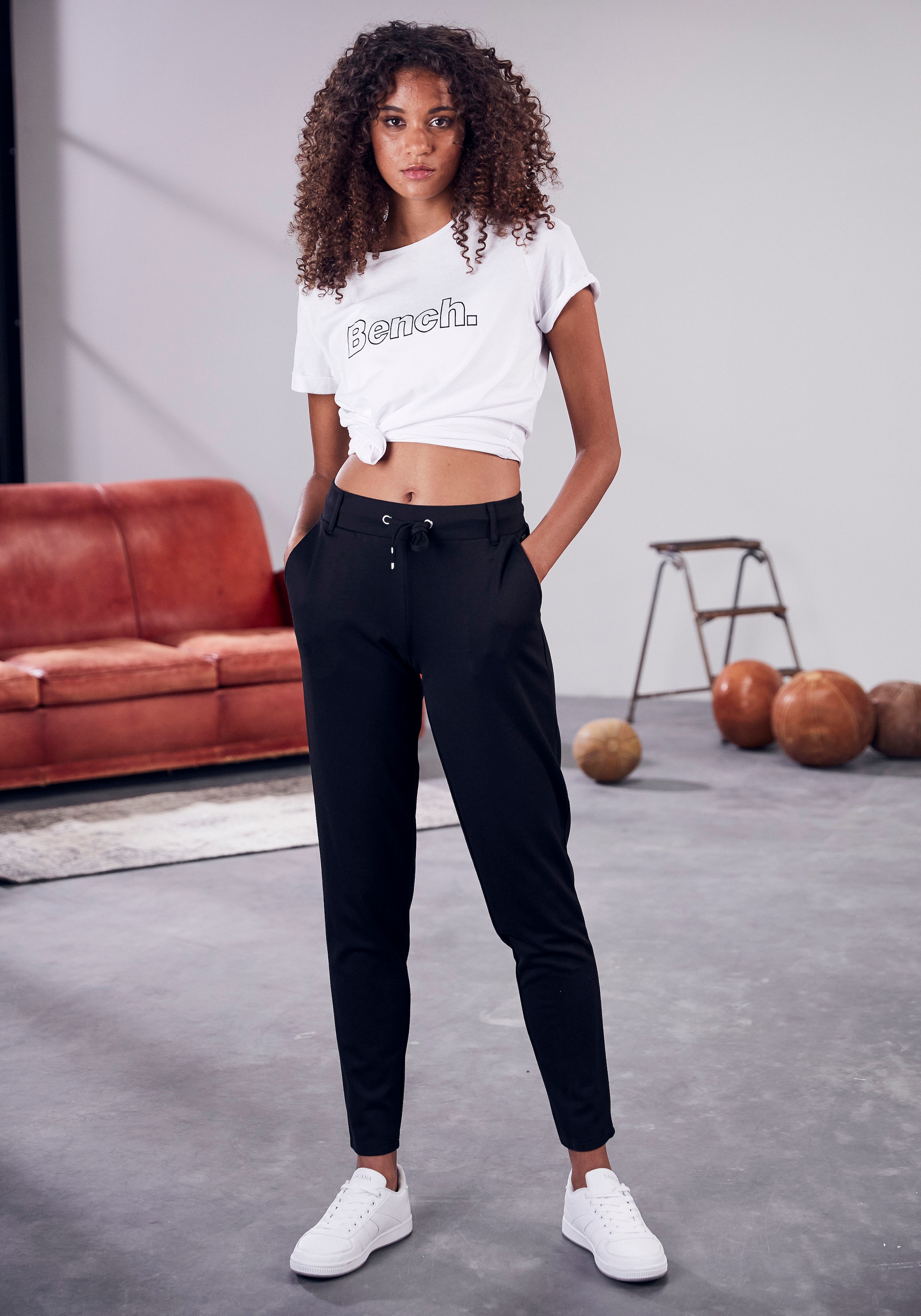 LASCANA Jogger Pants, kaufen Loungewear BAUR und | Gürtelschlaufen, mit (1 Bund elastischem tlg.)