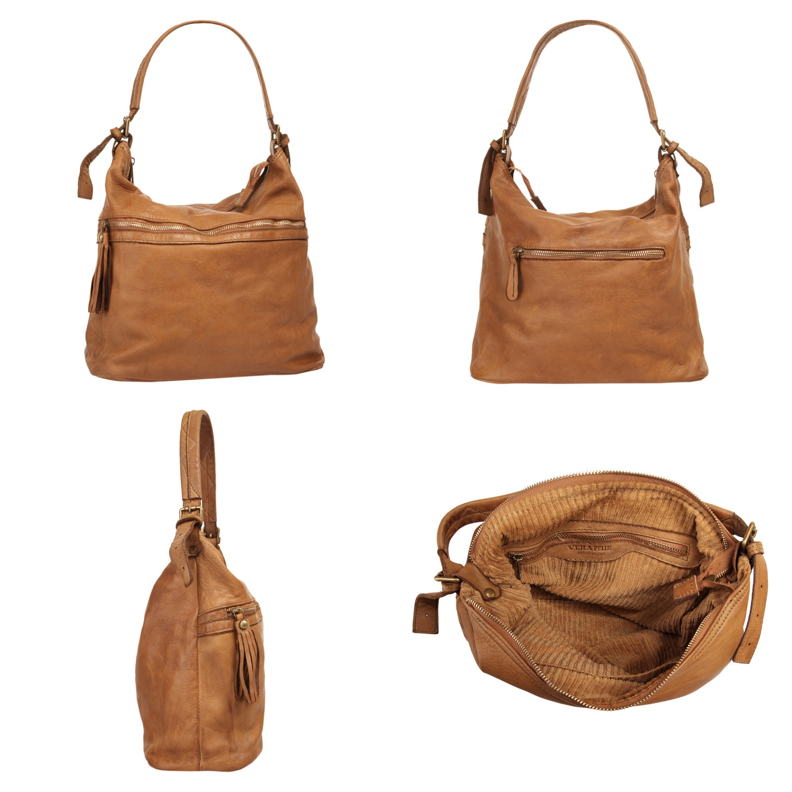 Samantha Look Shopper echt Leder, Made in Italy günstig online kaufen