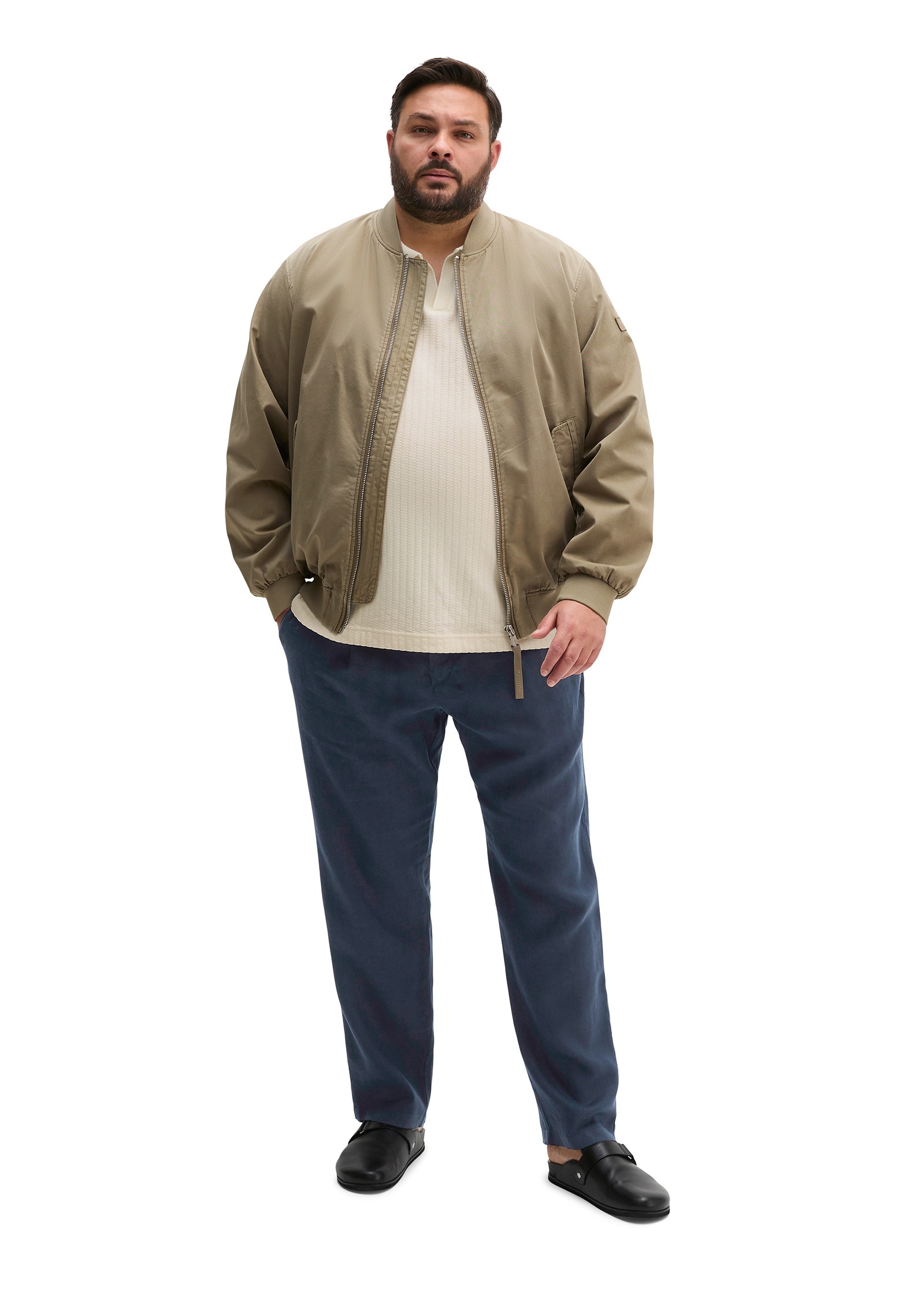 Marc O'Polo Outdoorjacke »aus Bio-Baumwoll-Twill« ohne Kapuze