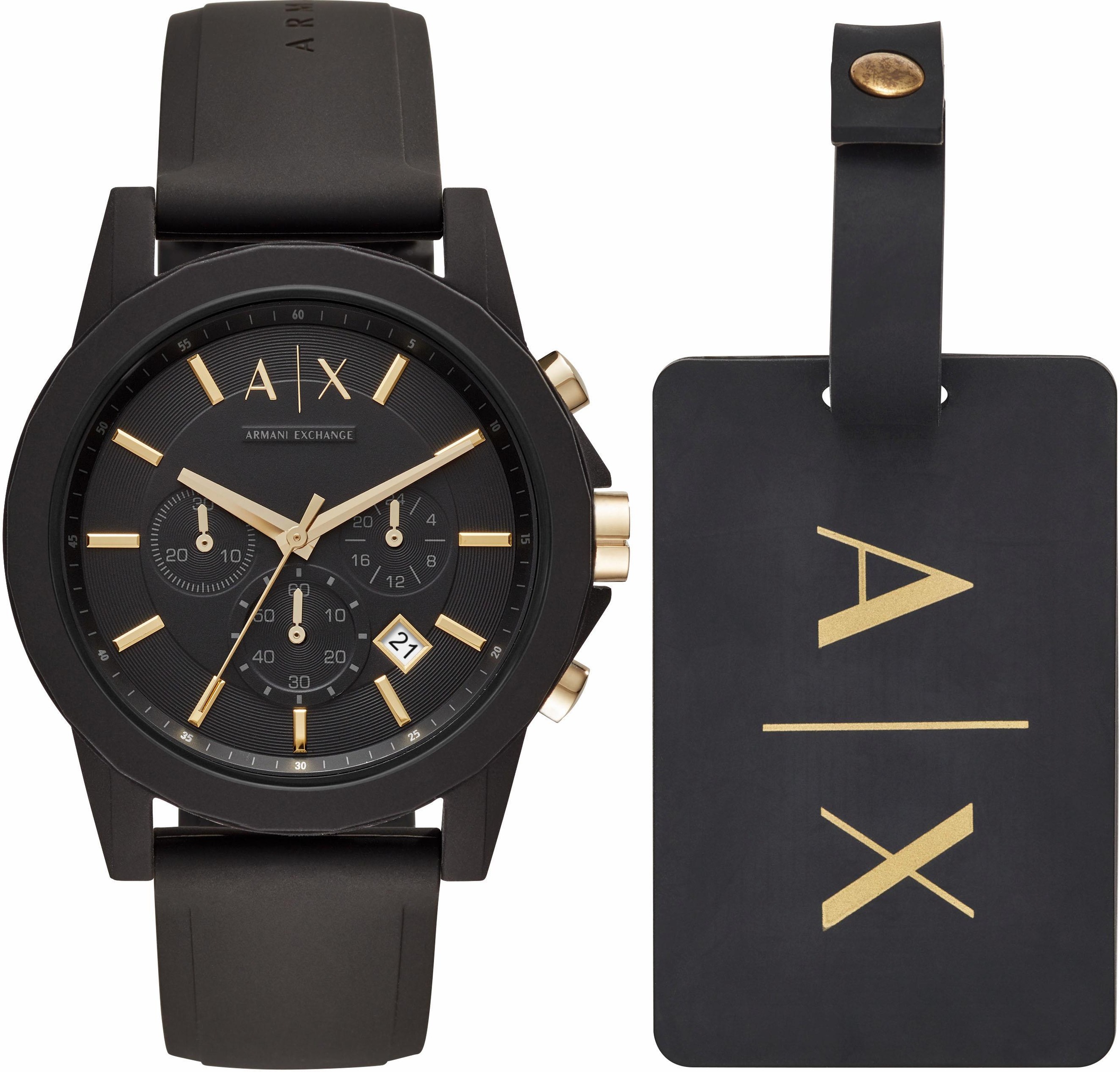 ARMANI EXCHANGE Chronograph »AX7105« (Set 2 tlg.)