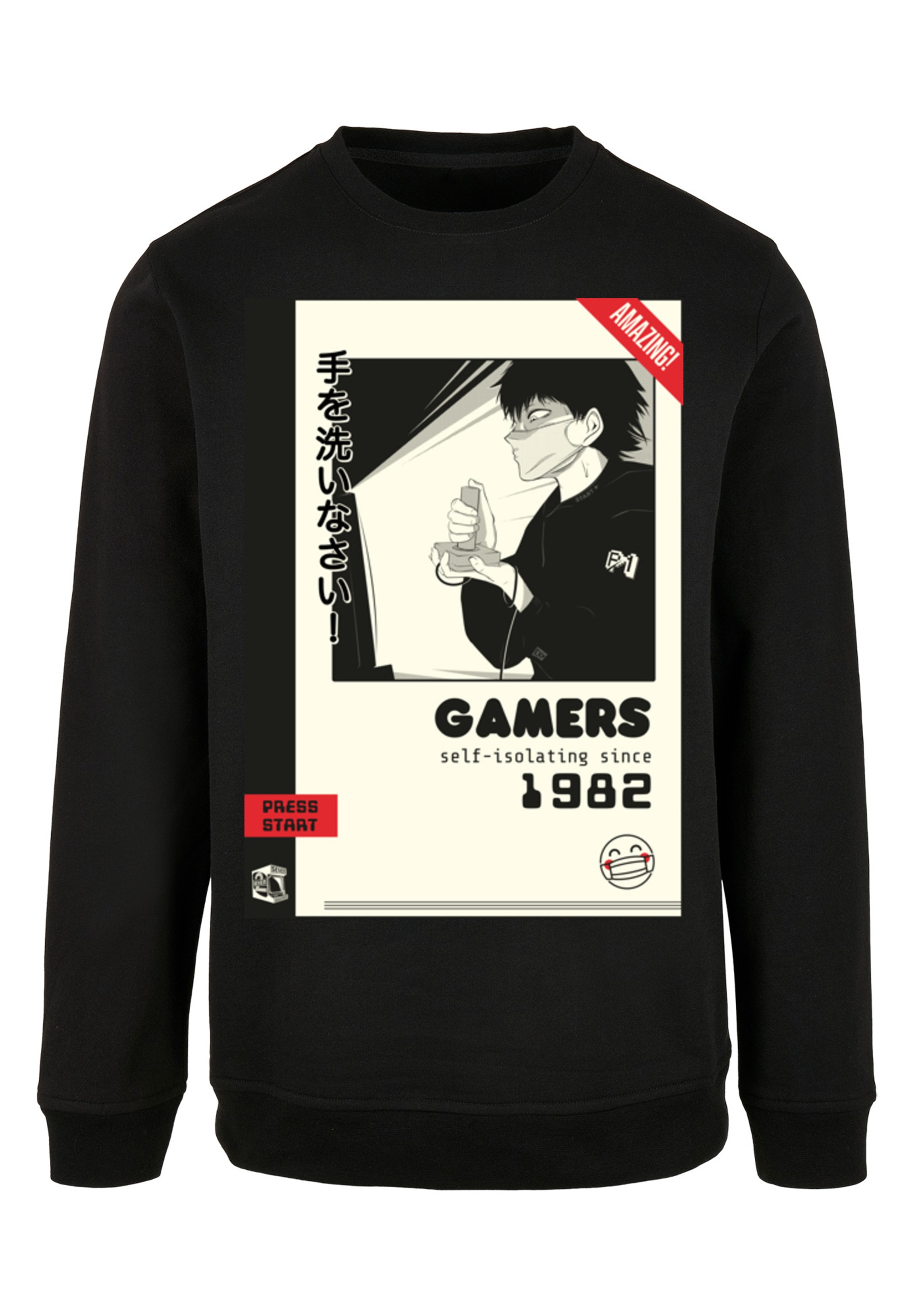 F4NT4STIC Kapuzenpullover "Retro Gaming self-isolating since 1982", Print günstig online kaufen