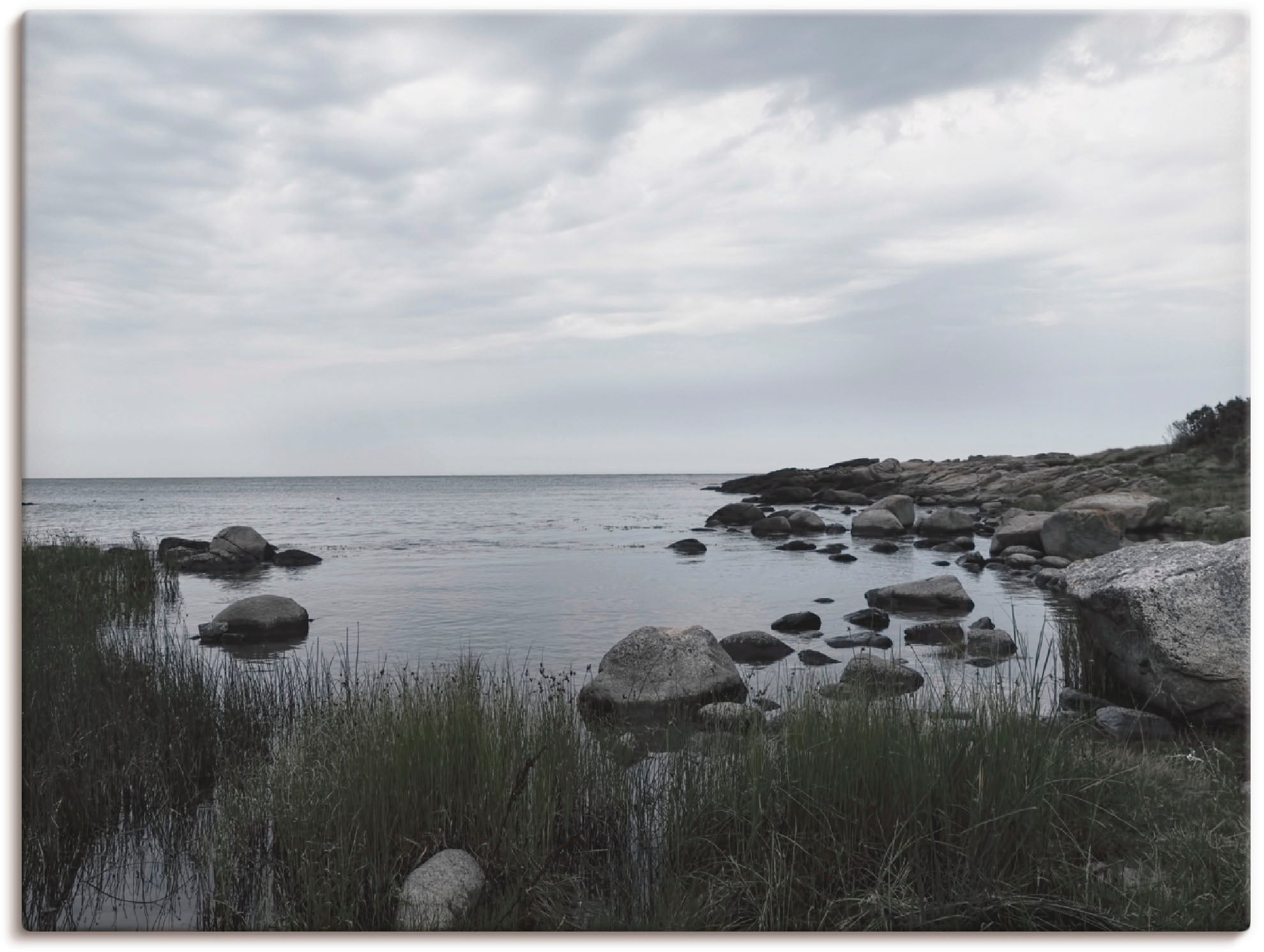Artland Wandbild "Einsame Bucht am Meer", Gewässer, (1 St.), als Leinwandbild, Wandaufkleber in verschied. Größen