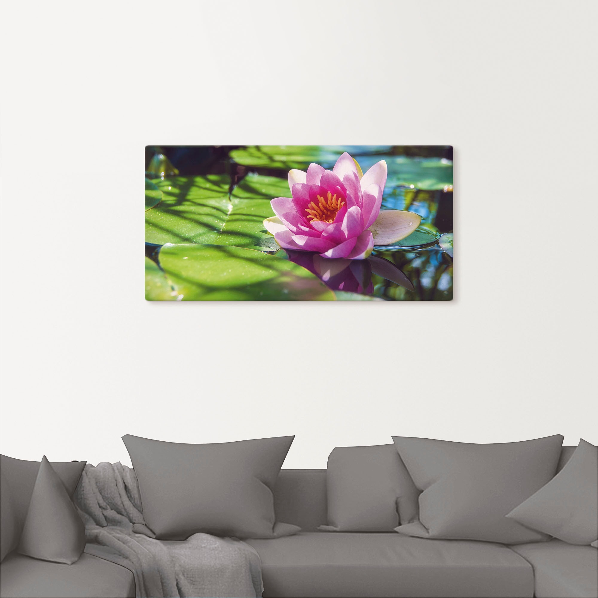 Artland Wandbild »Seerose Nahaufnahme«, Blumenbilder, in Wandaufkleber Poster (1 als versch. St.), oder Leinwandbild, bestellen | Größen Alubild, BAUR