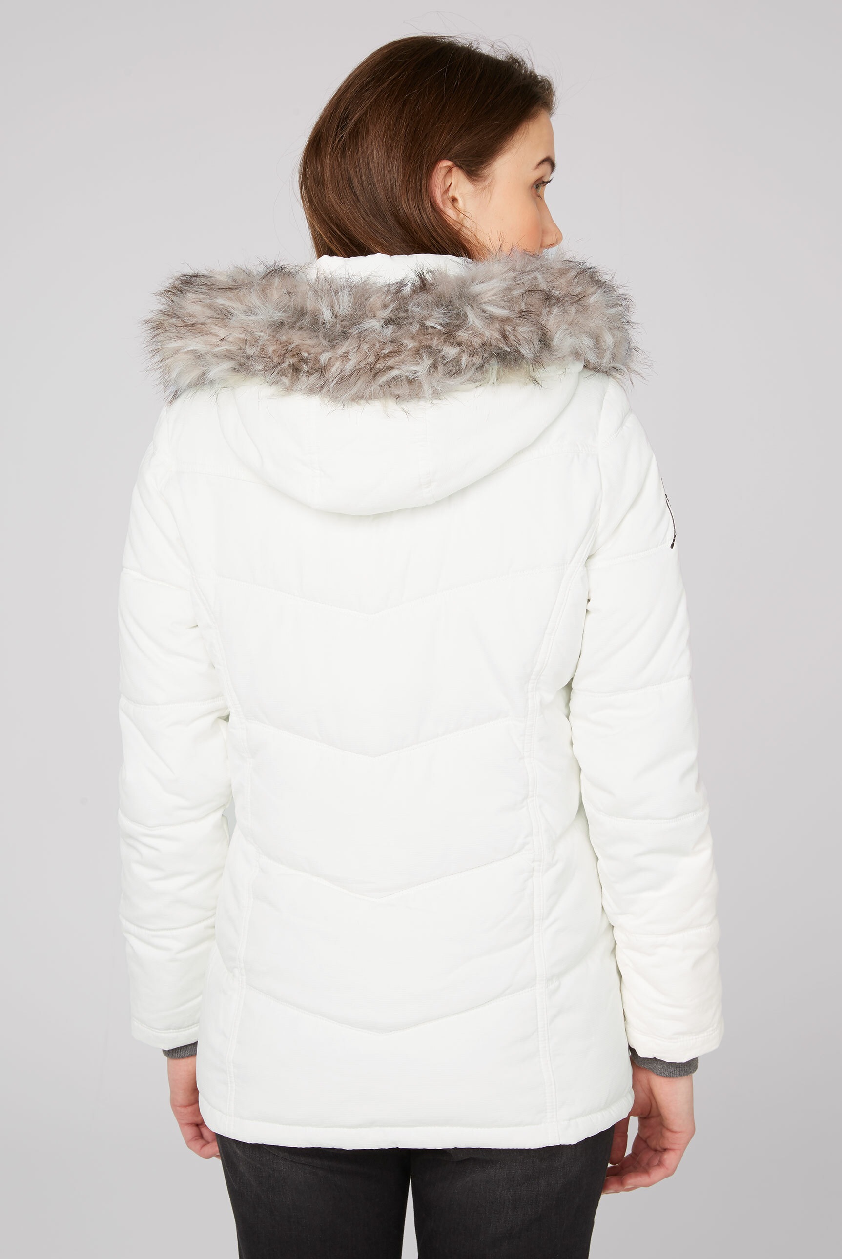 SOCCX Winterjacke, mit Kapuze, mit Plüschfutter