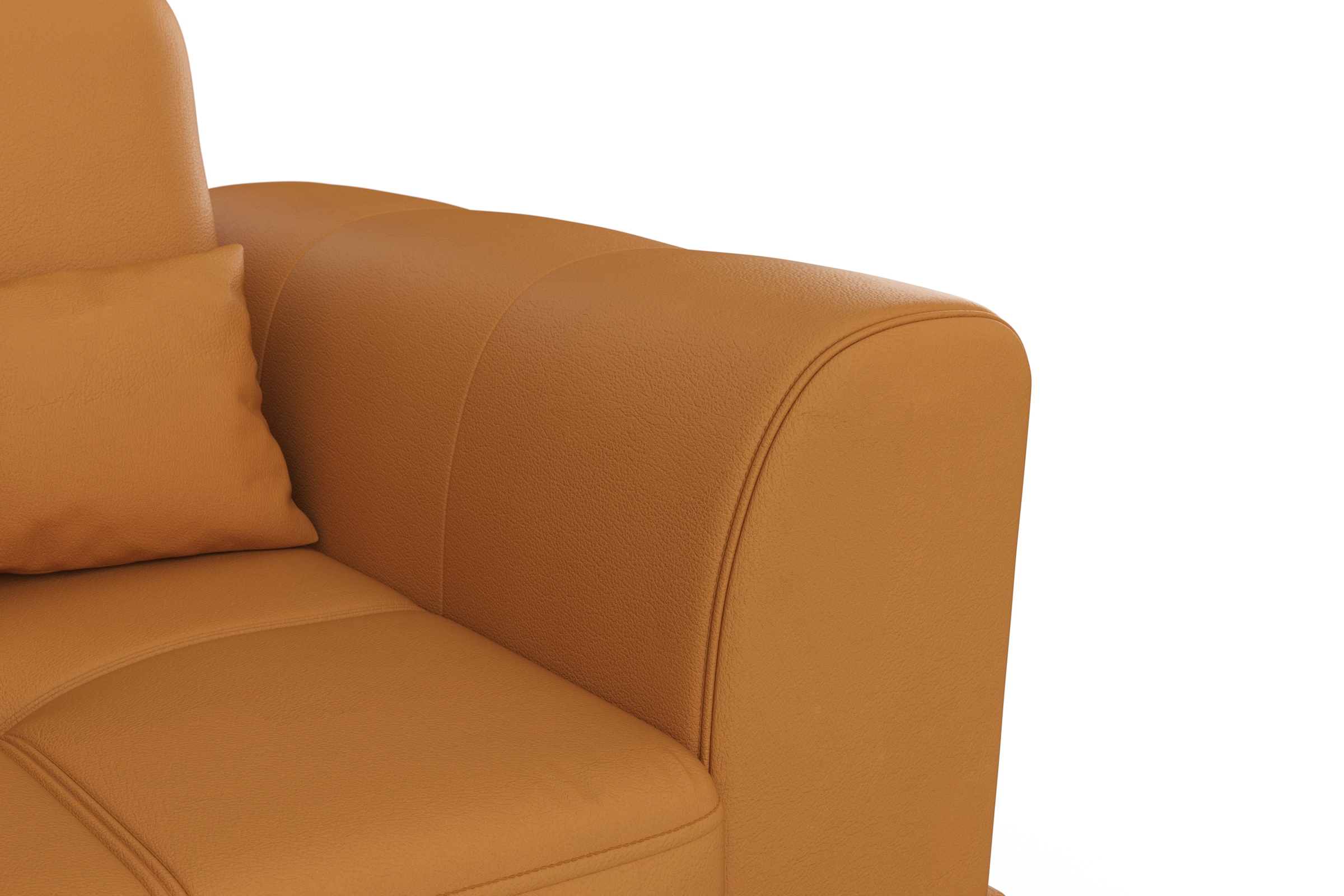 sit&more Ecksofa »Bendigo L-Form«, inklusive Sitztiefenverstellung, Bodenfreiheit 12 cm, in 2 Fußfarben