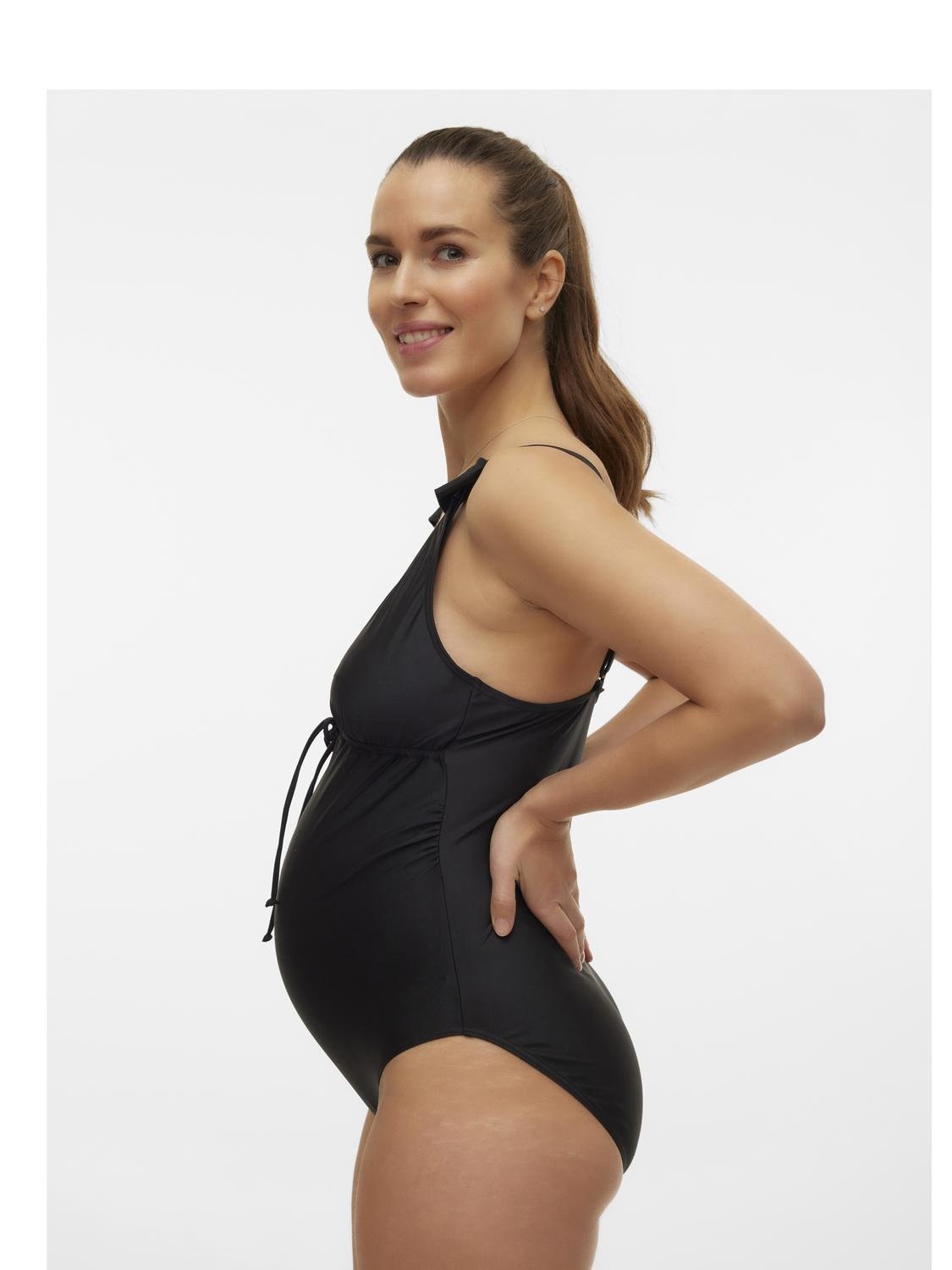 Mamalicious Umstandsbadeanzug "MLNEWRUSSEL SWIMSUIT 2F A. NOOS" für die Schwangerschaft, mit modischer Passform, in Unifarben