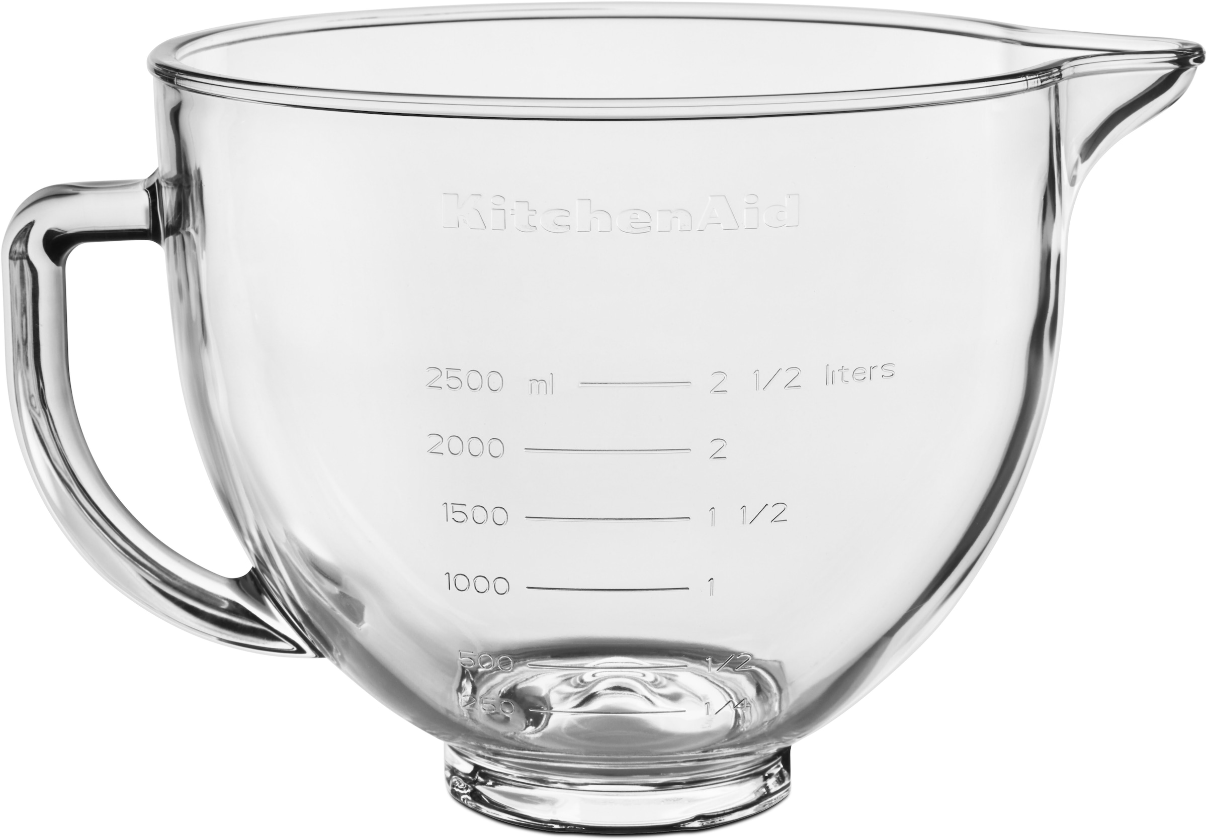 KitchenAid Küchenmaschinenschüssel "5KSM5GB für Küchenmaschine 4.3L & 4.8L", aus Glas