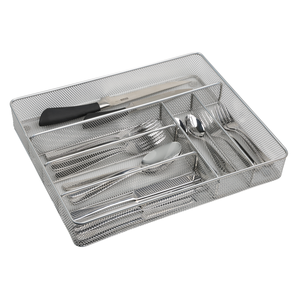 KESPER® Besteckeinsatz »Besteckkasten mit 6 Fächern aus Metall«, (1 St.), Organizer mit durchdachter Fächeraufteilung