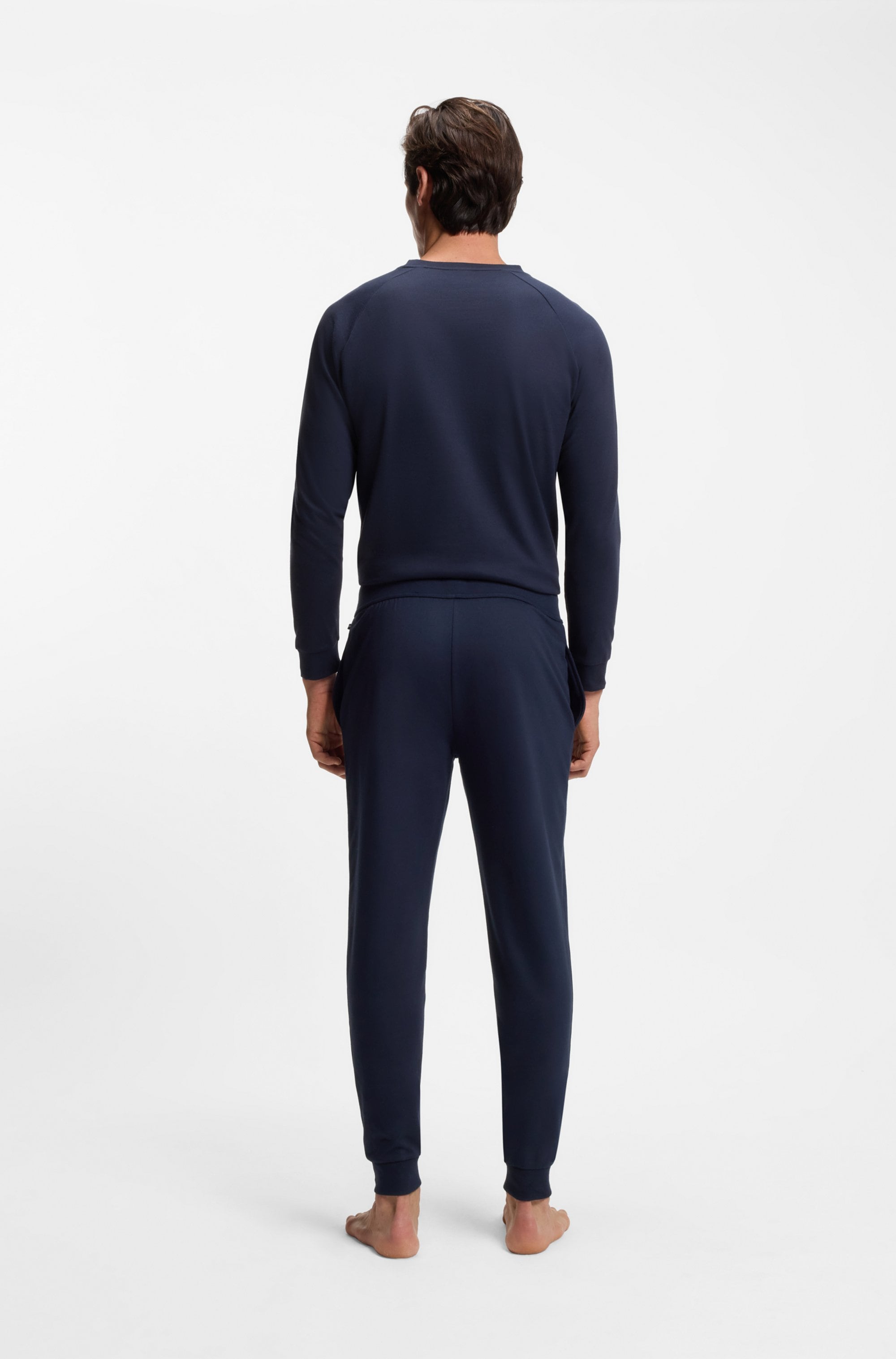 BOSS Jogginghose »Authentic«  aus Baumwoll-Terry mit Streifen und Logo