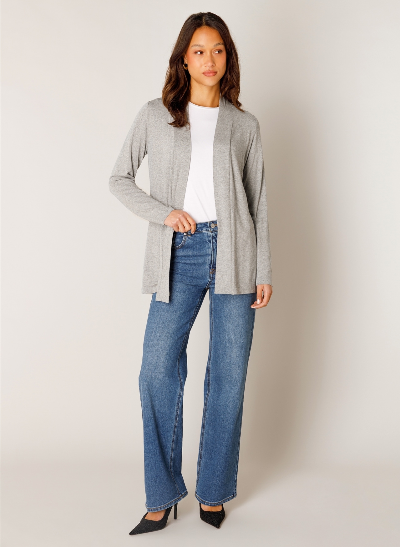 Base Level Strickjacke »Yayla« In elastischem Feinstrick