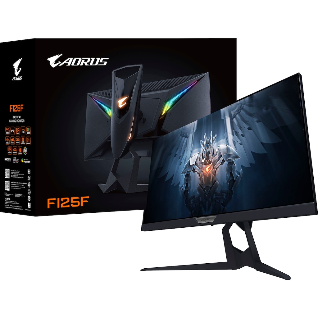 Gigabyte Gaming-Monitor »AORUS FI25F«, 62,2 cm/24,5 Zoll, 1920 x 1080 px, Full HD, 4 ms Reaktionszeit, 240 Hz, Energiesparmoduns 0,5 Watt, Standy-Modus 0,3 Watt