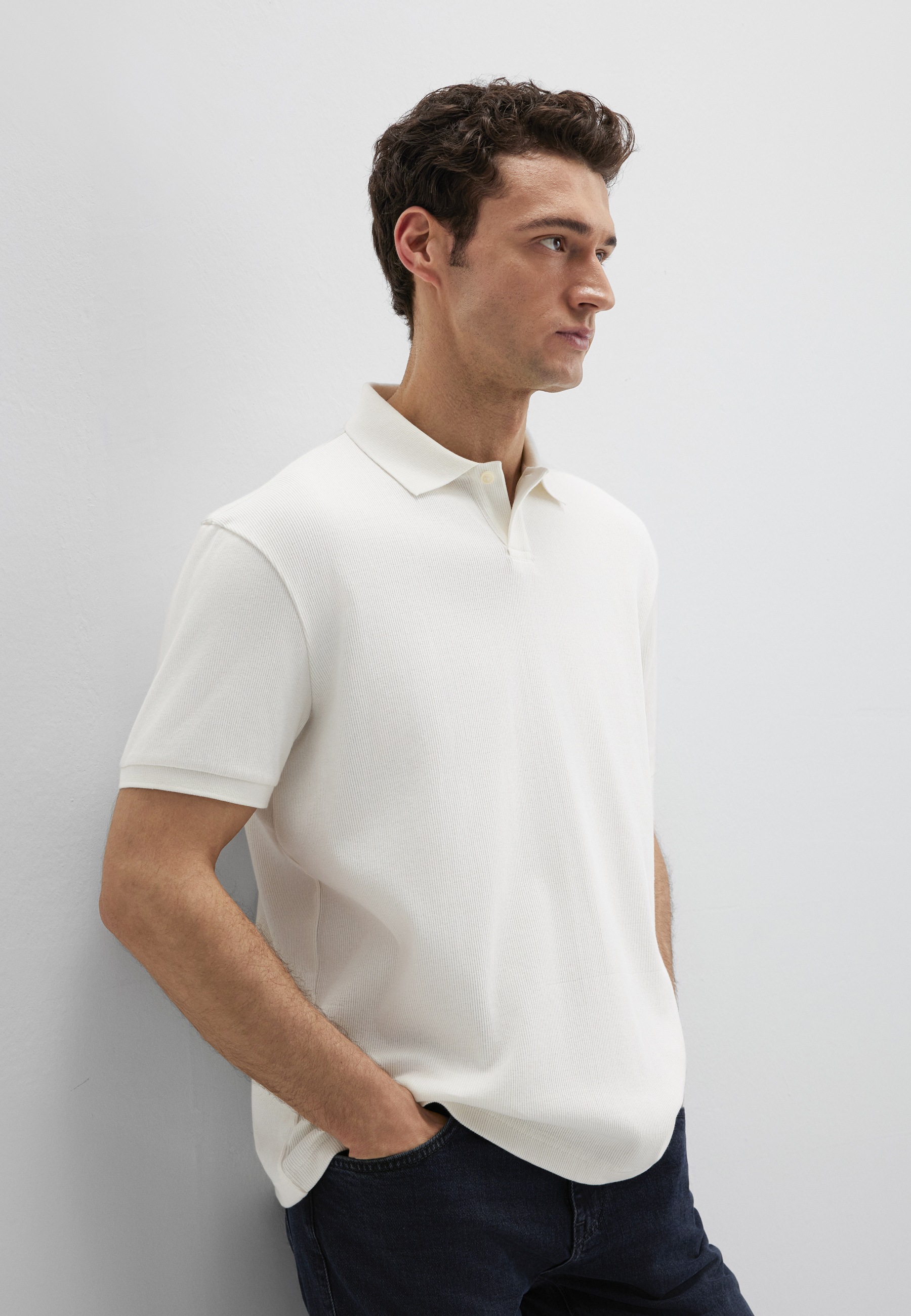 Mavi Poloshirt "POLO NECK TEE" Premium Poloshirt günstig online kaufen