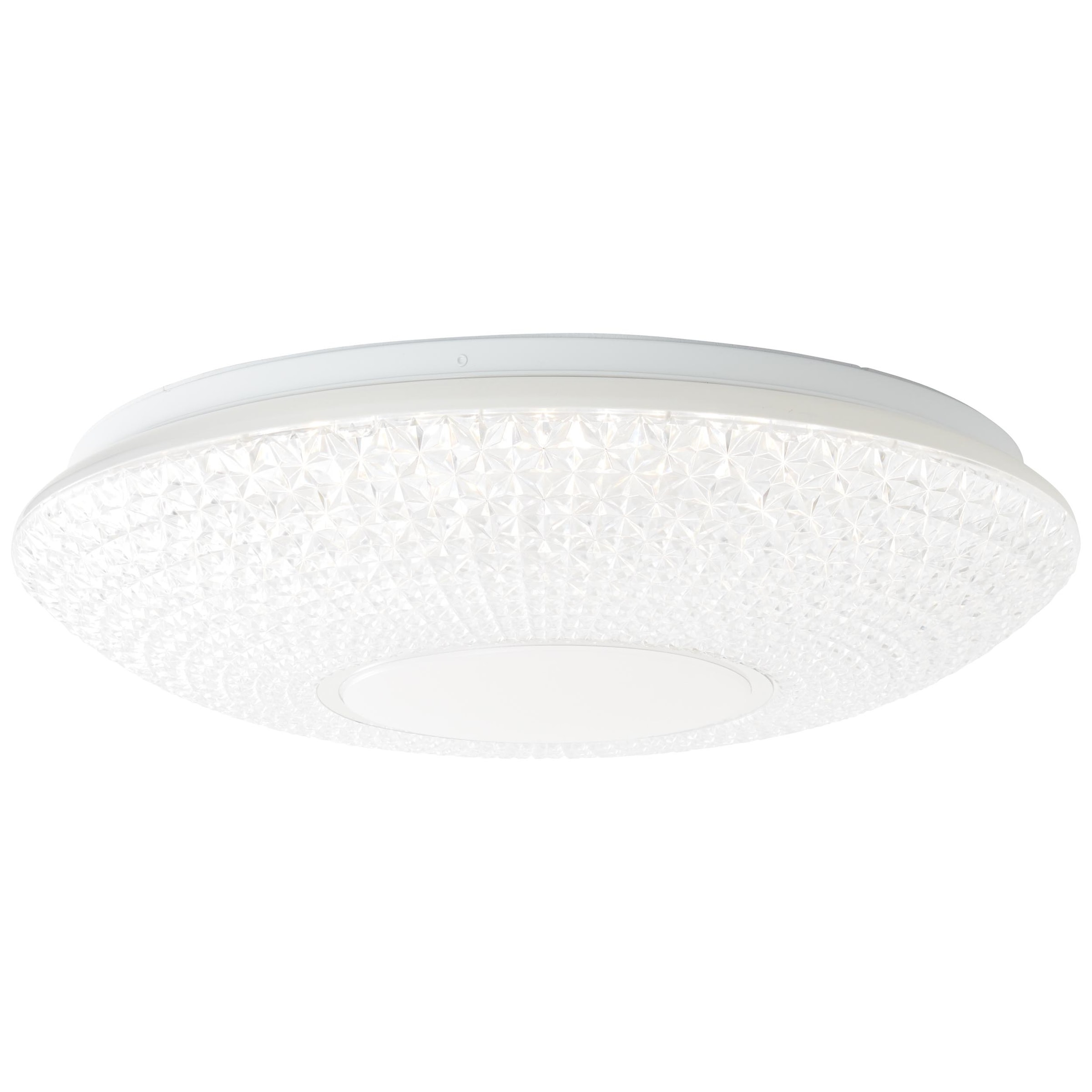 Brilliant Deckenleuchte »Nunya«, 1 flammig, Leuchtmittel LED-Modul | LED fest integriert, LED Deckenlampe 52cm weiß/chrom