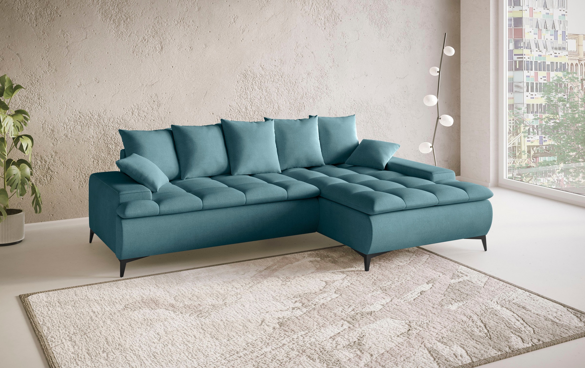 Mr. Couch Ecksofa "Haiti III, L-Form", Mit Kaltschaum, bis 140 kg belastbar günstig online kaufen