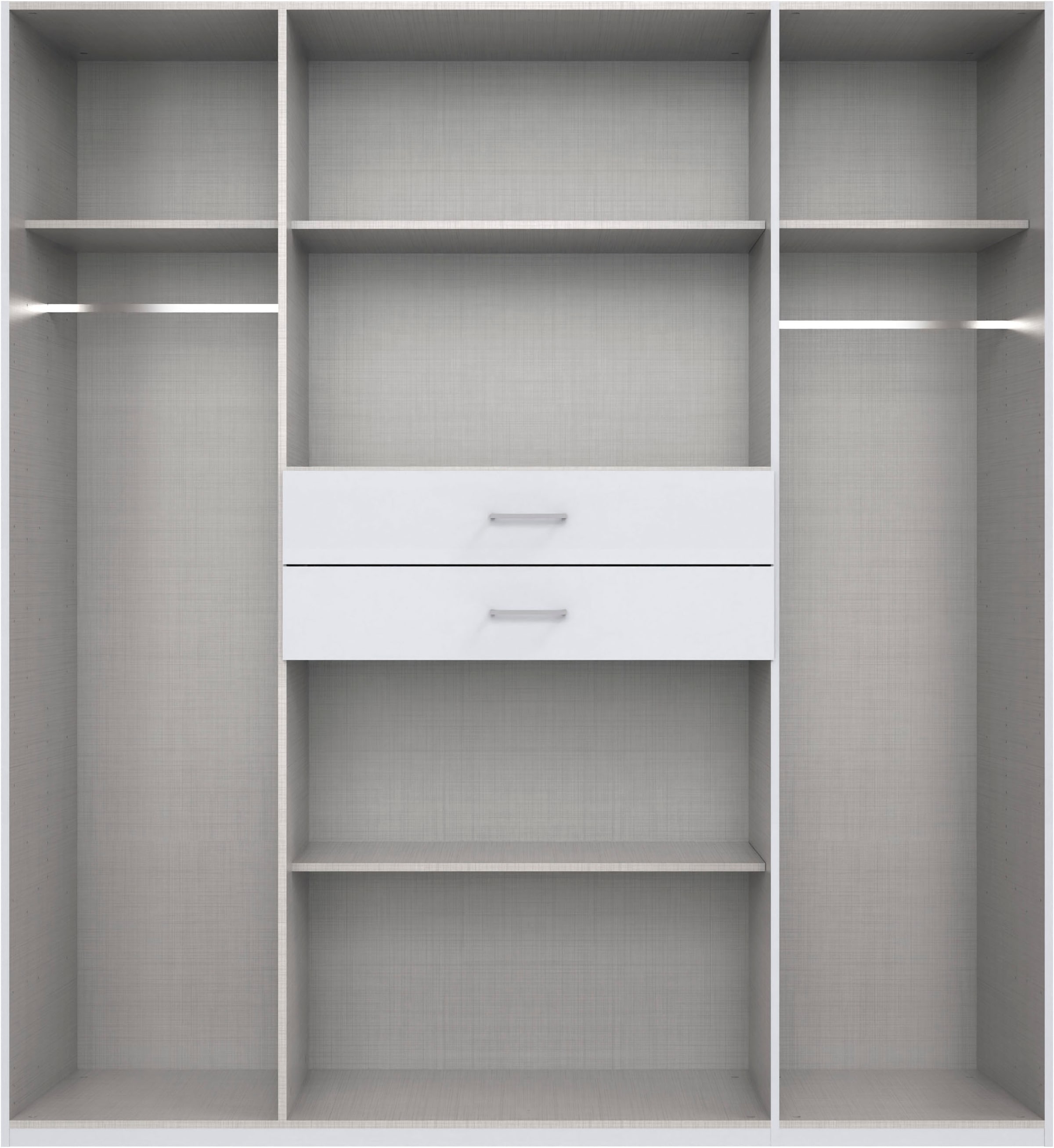 Wimex Kleiderschrank »Diver Drehtürenschrank mit Spiegel, 180, 225 o. 270cm breit«, Bestseller Schlafzimmerschrank wahlweise 3 Innenausstattungen