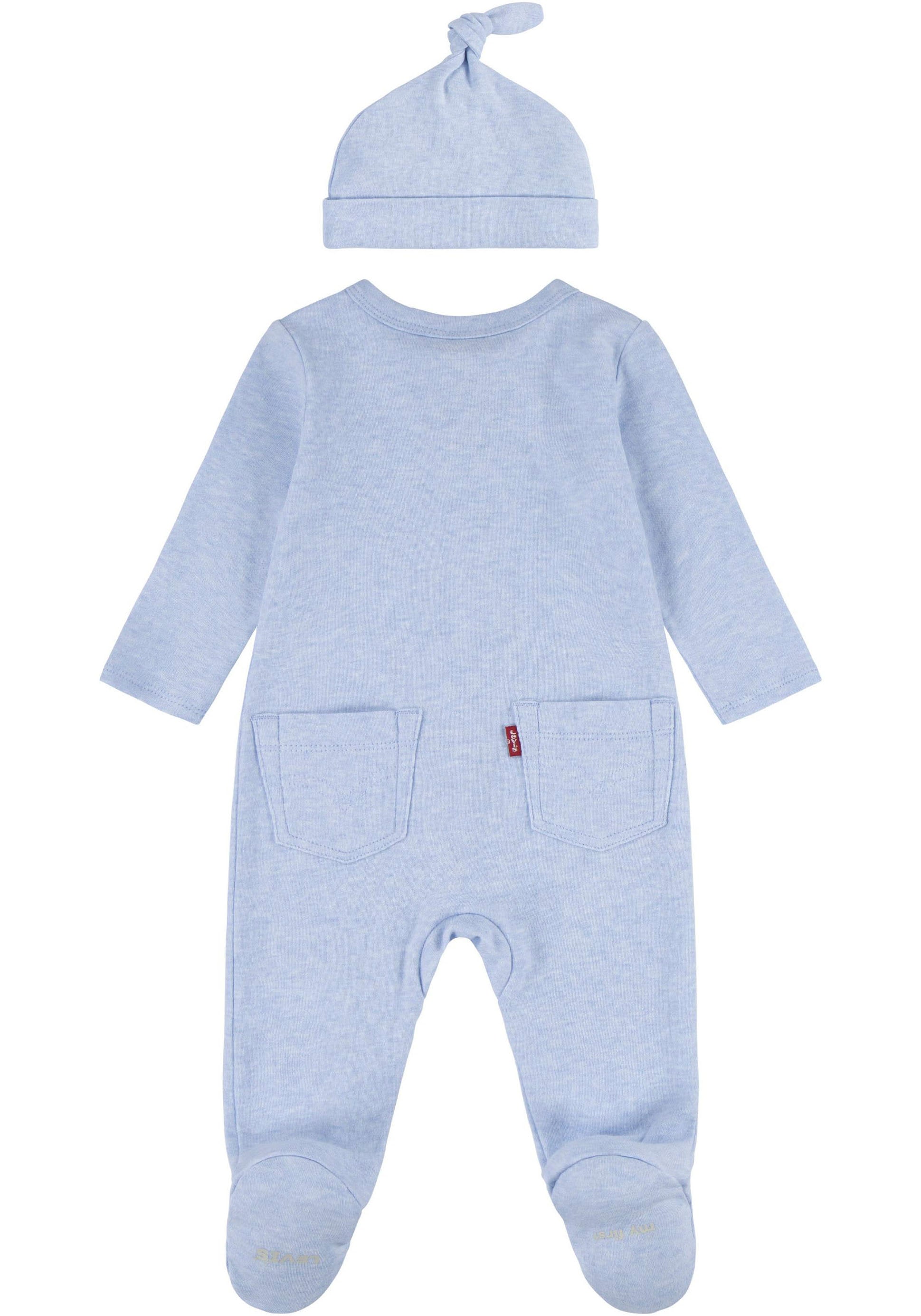 Levi's® Kids Neugeborenen-Geschenkset »LVN FOOTED COVERALL & HAT SET«, UNISEX