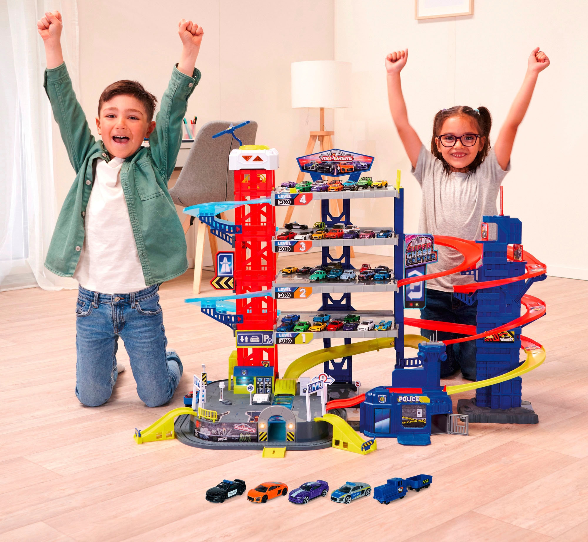 majORETTE Spiel-Parkgarage »Super Chase Center«, mit Licht & Sound