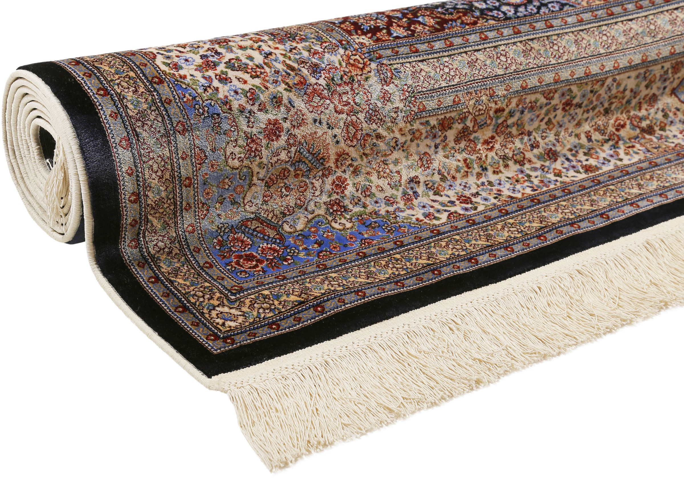 Teppich WECON HOME "Täbriz", blau, B:200cm H:5mm L:290cm, Modal, Teppiche, Teppich, Wohnzimmer, Orient Design 3