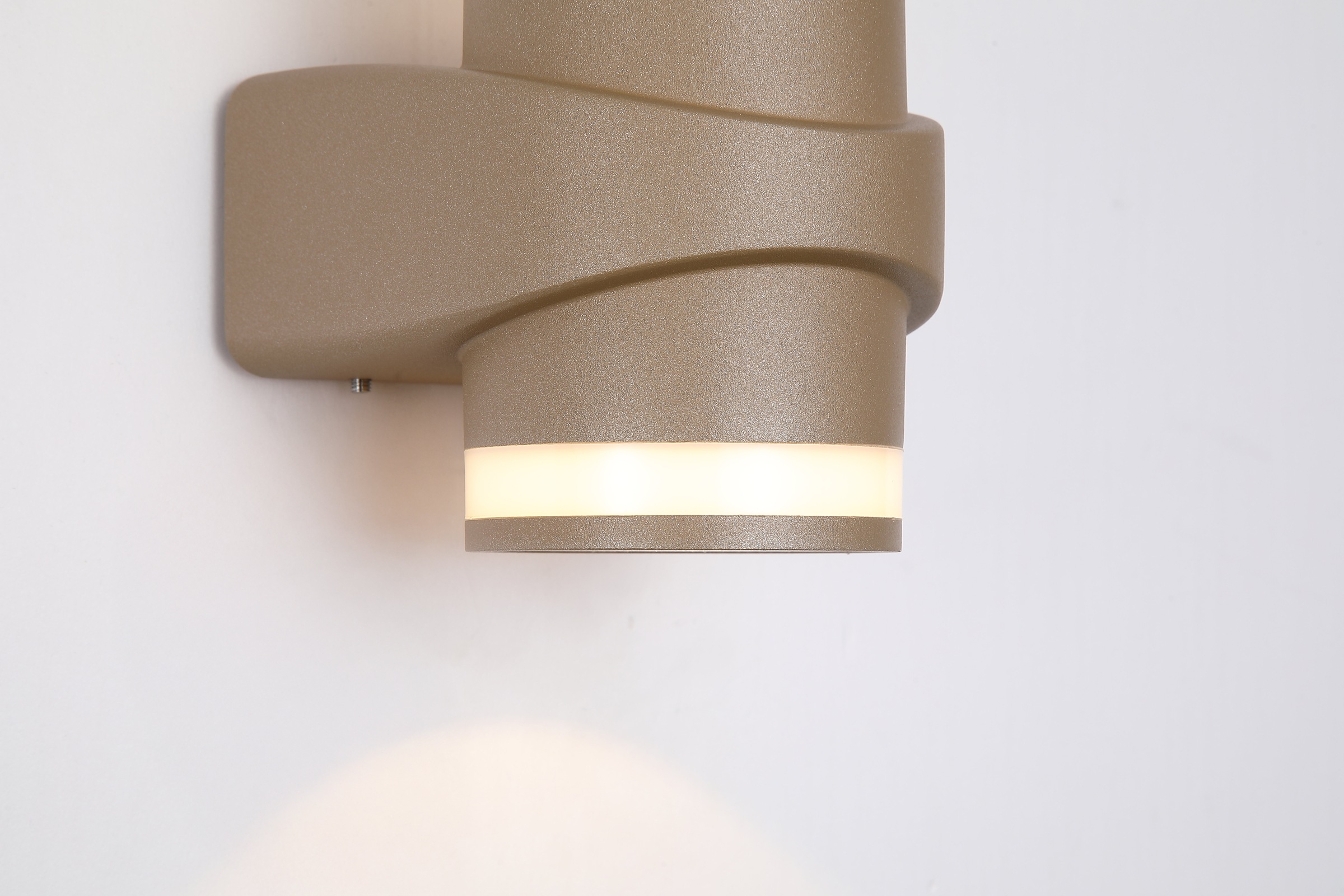 Searchlight LED Außen-Wandleuchte »Grip LED Außenwandleuchte, Gold« LED-Modul 1 Stk.