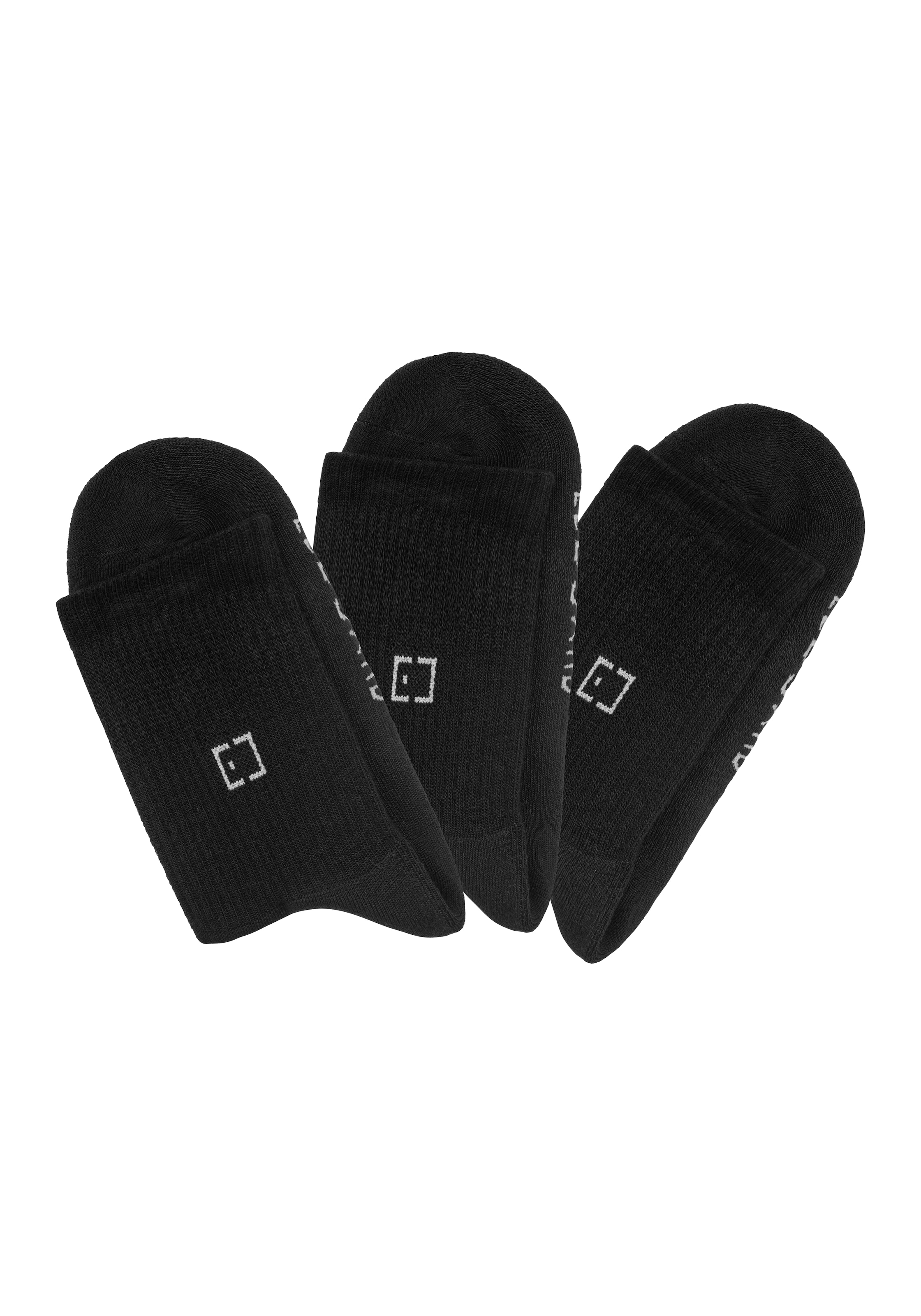 Elbsand Socken, (Packung, 3 Paar), mit Frottee und eingestricktem Markenlogo