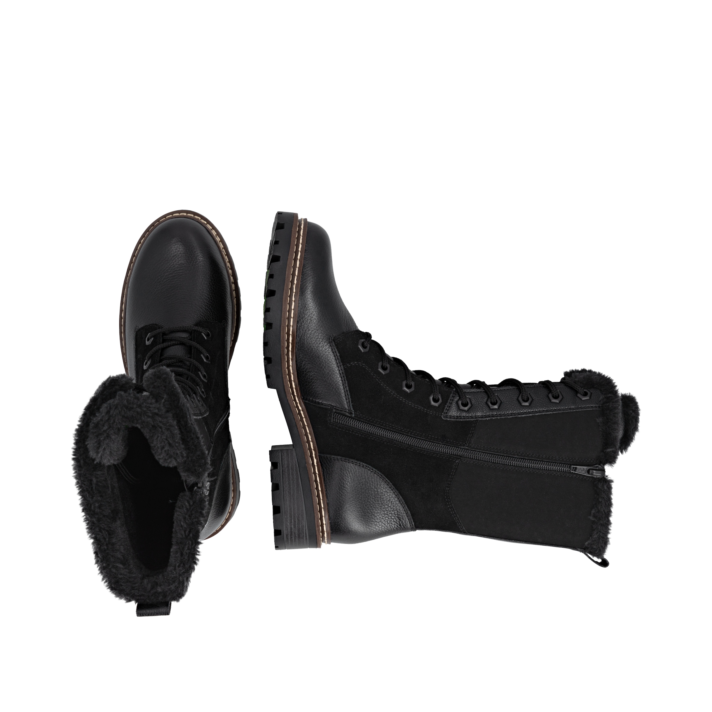 Remonte Schnürstiefel »FIBER GRIP«, Schnürboots, Winterboots, Profilsohle, wasserabweisende TEX-Membran
