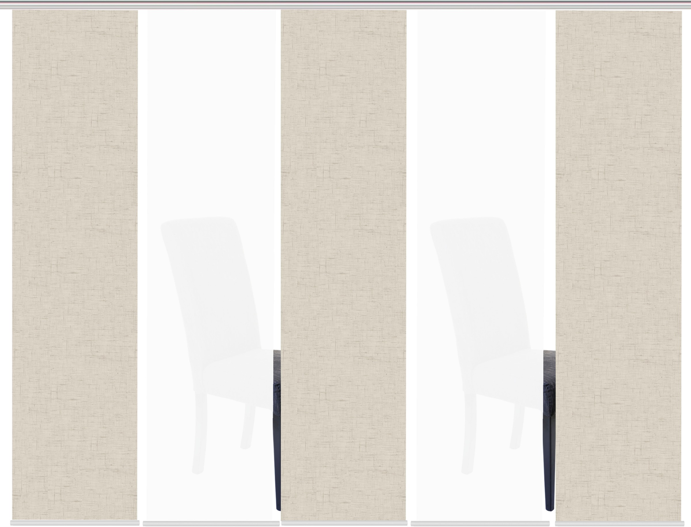 HOME WOHNIDEEN Schiebegardine "PIVE 5er SET" Paneelwagen 5 Stk. tlg. Schieb günstig online kaufen