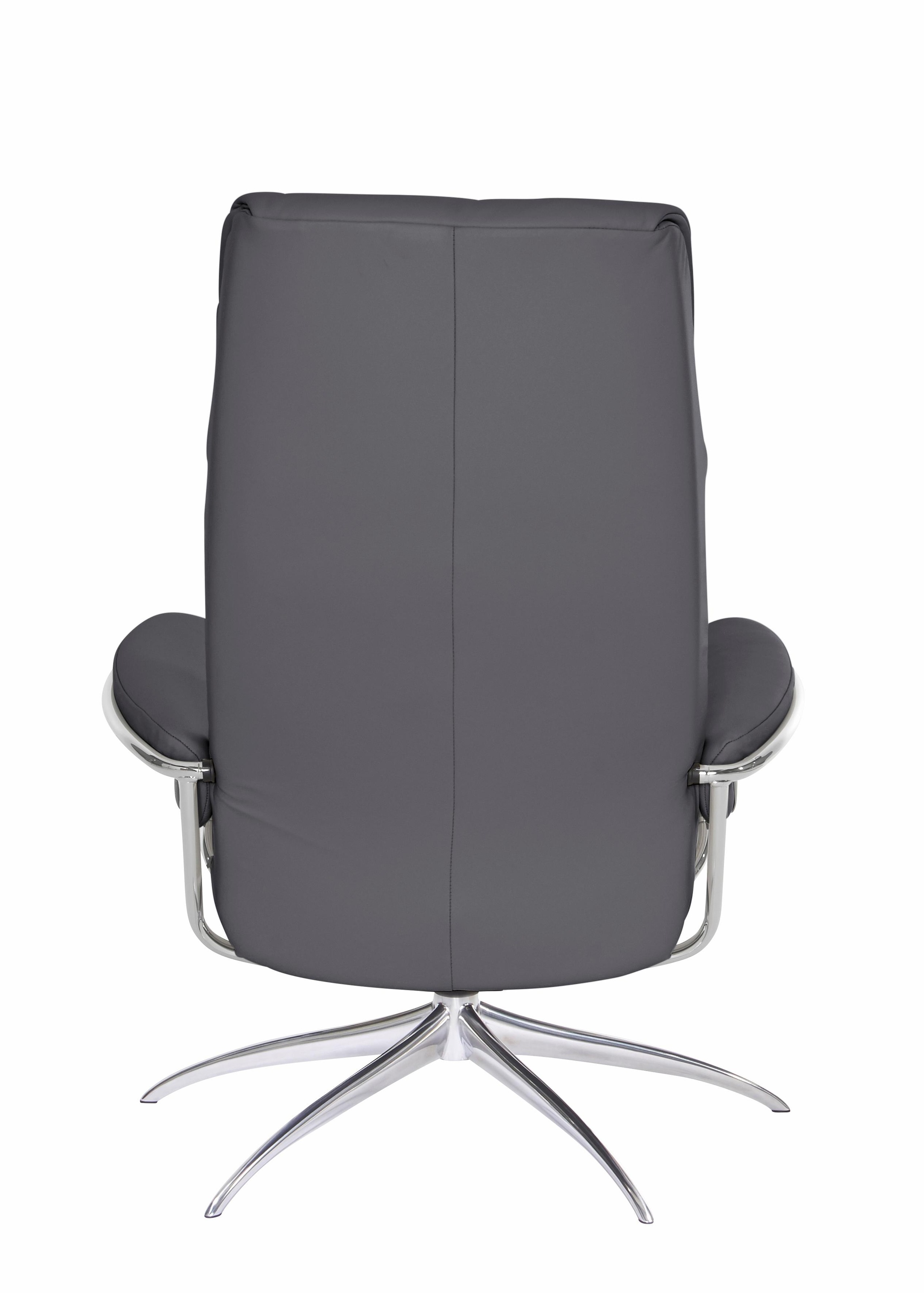 Stressless® Relaxsessel »London«, (Set, Relaxsessel mit Hocker), mit Hocker, High Back, mit Star Base, Gestell Chrom