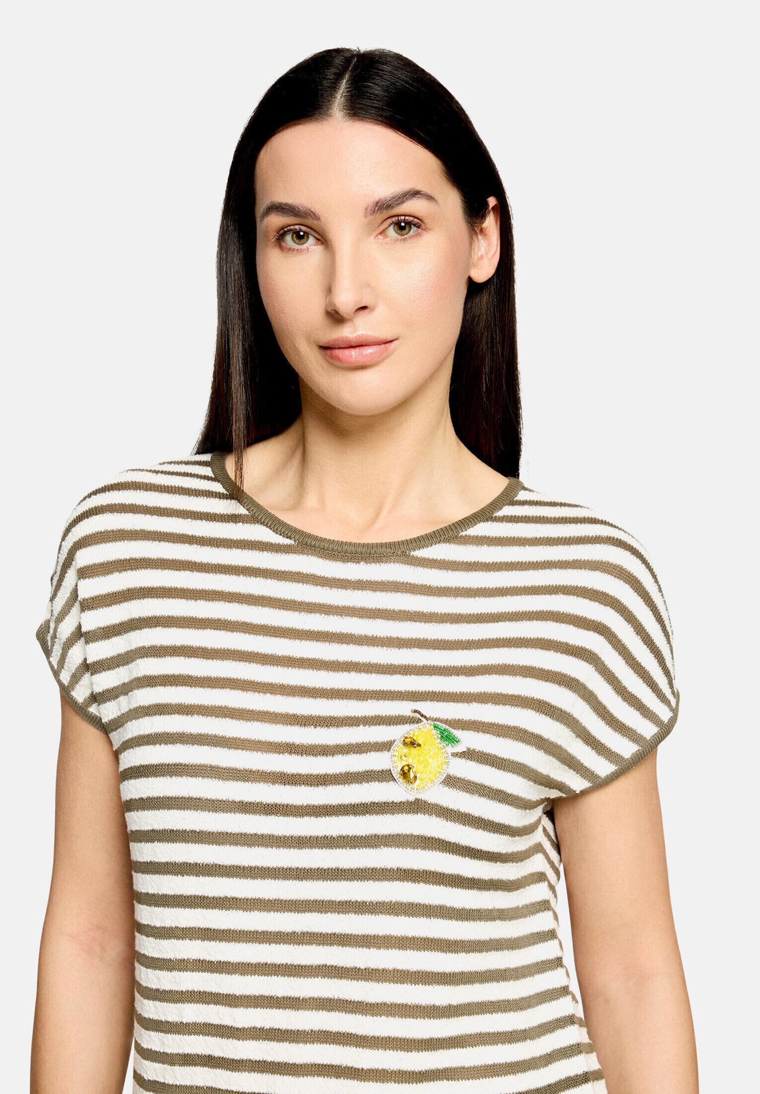 Cartoon Kurzarmshirt »Damen mit Streifen« 1 tlg.