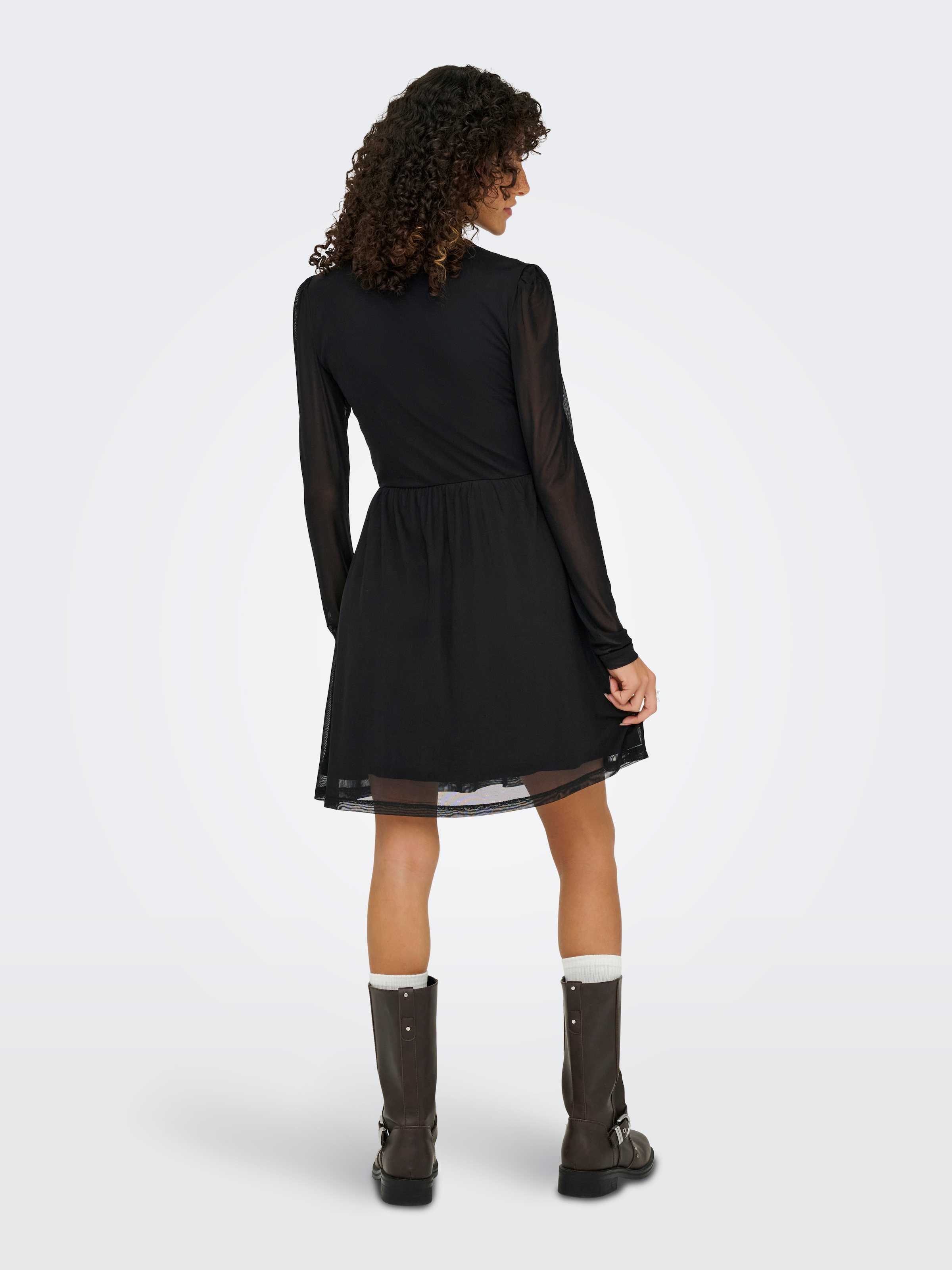 ONLY Minikleid »ONLERICA LIFE L/S HIGH NECK DRESS JRS« Sommerkleid