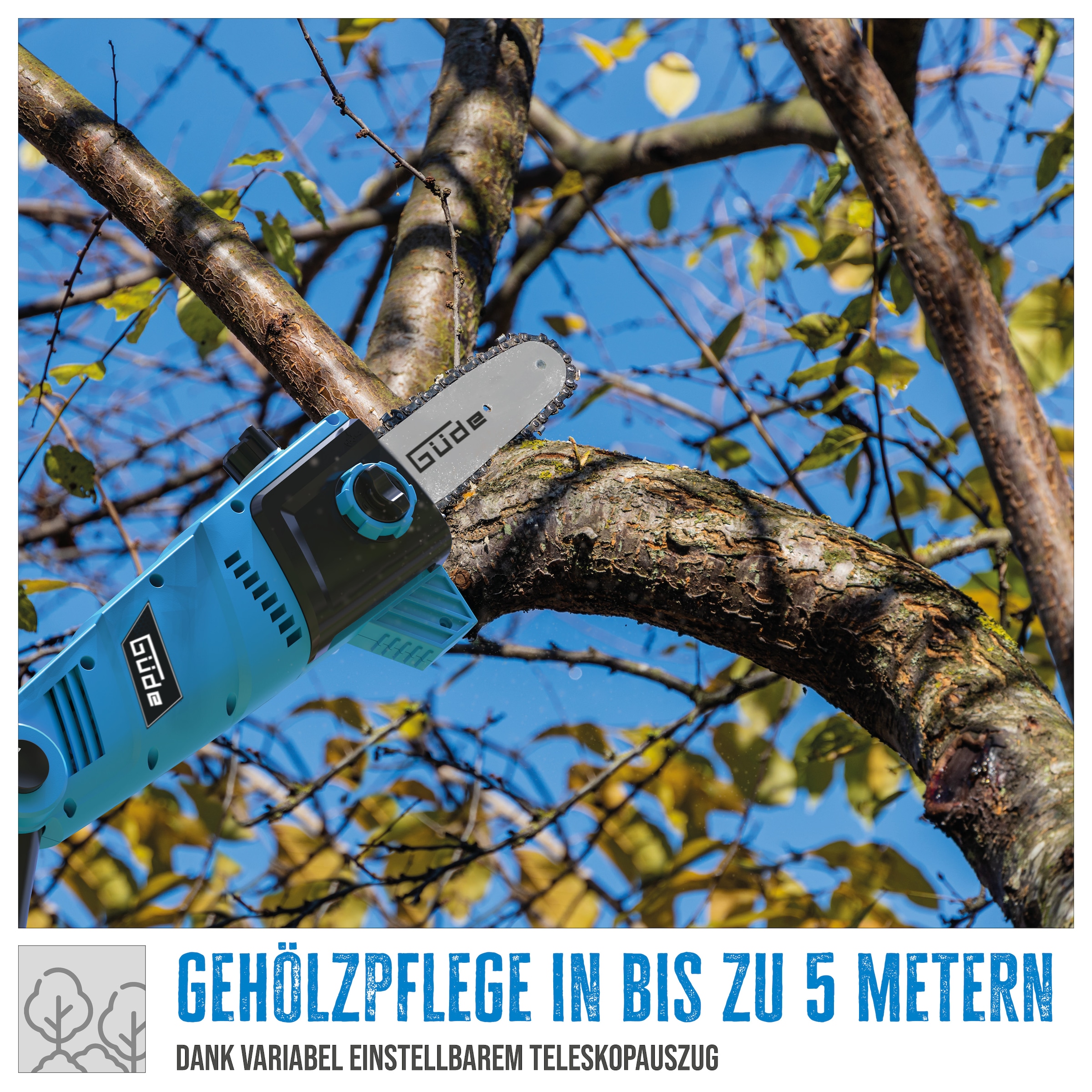 Güde Hochentaster »»GAK 7118.1««, Teleskopauszug 960 mm