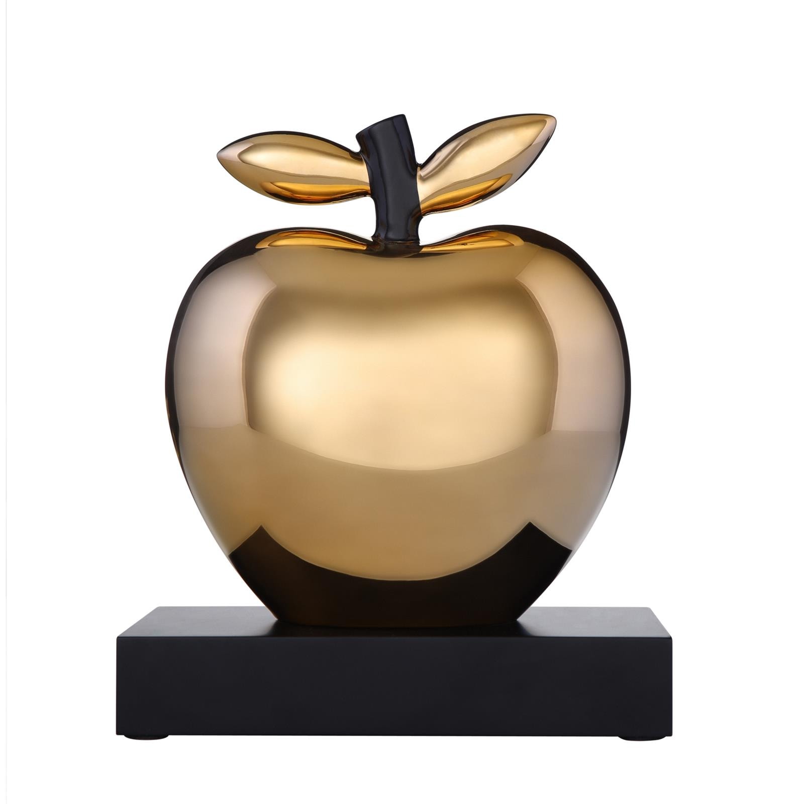 Goebel Dekofigur "Deko-Objekt Apfel "21 Carat" Studio 8 Art & Apple 28 cm gold" Abwischbar