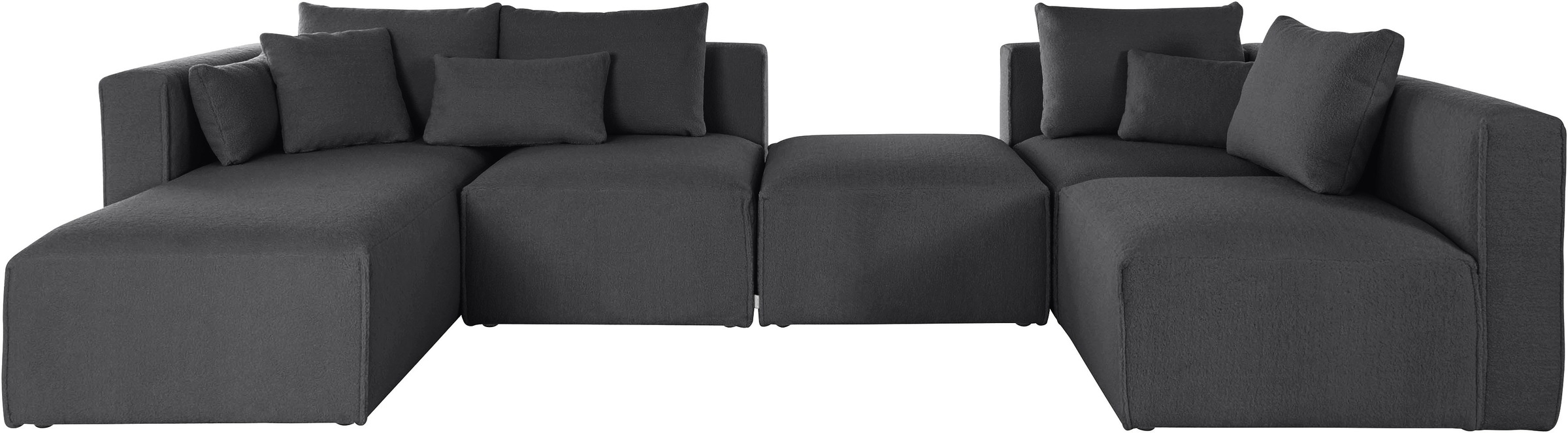 Home affaire Wohnlandschaft "Comfine U-Form", zusammengesetzt aus Modulen, günstig online kaufen