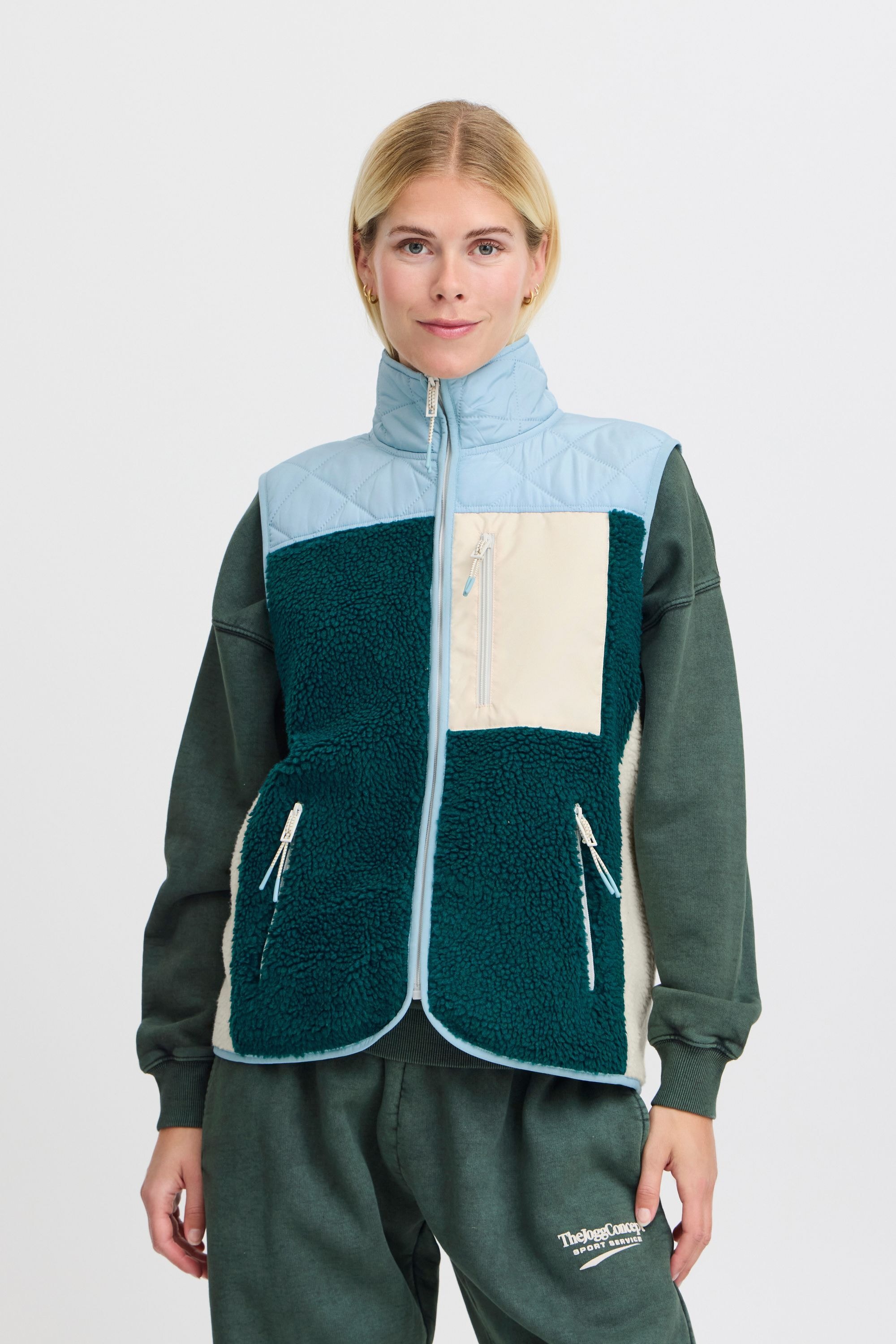 TheJoggConcept Fleeceweste »Fleeceweste JCBERRI WAISTCOAT 6«, (1 tlg.)