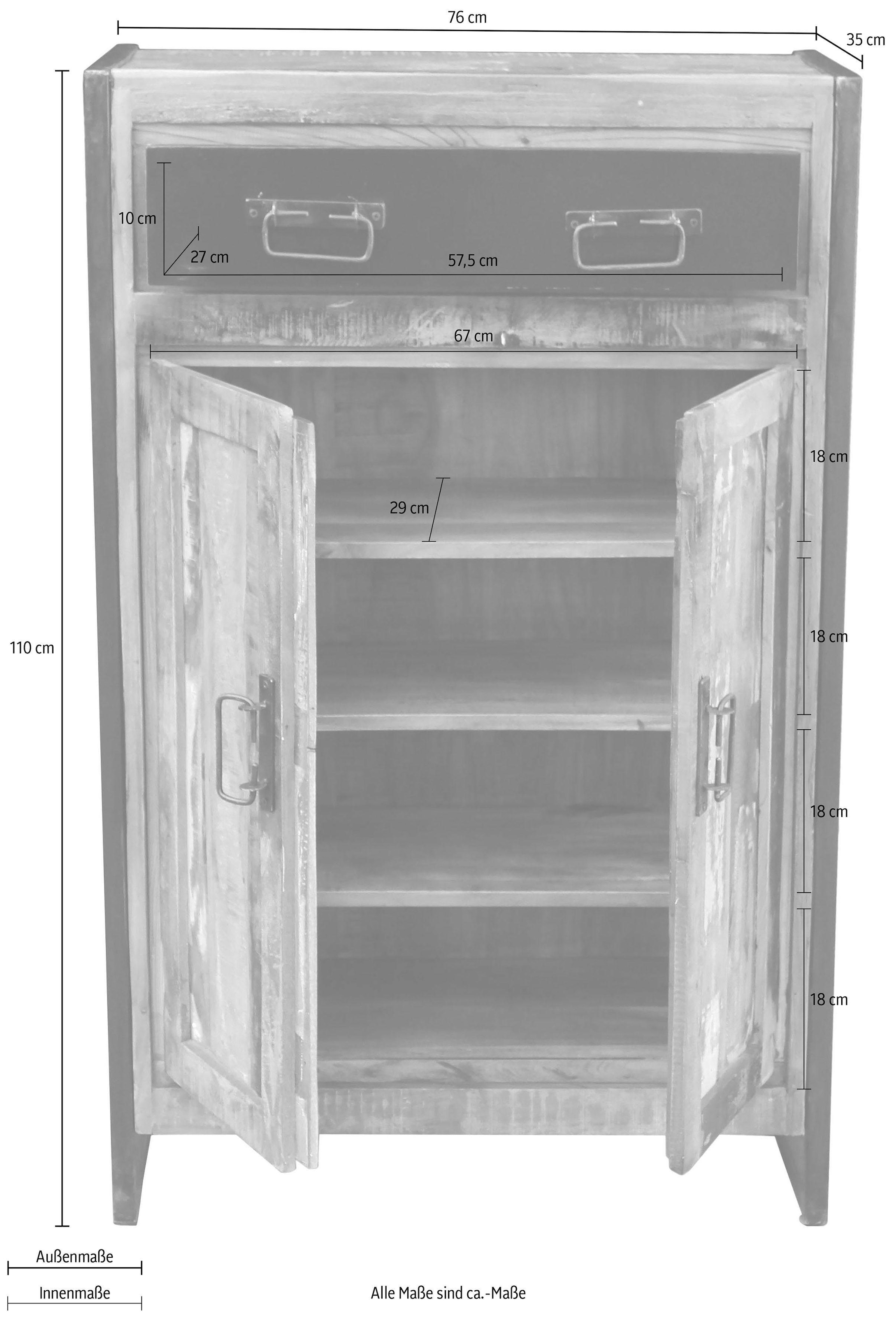 SIT Highboard, Shabby Chic, Vintage