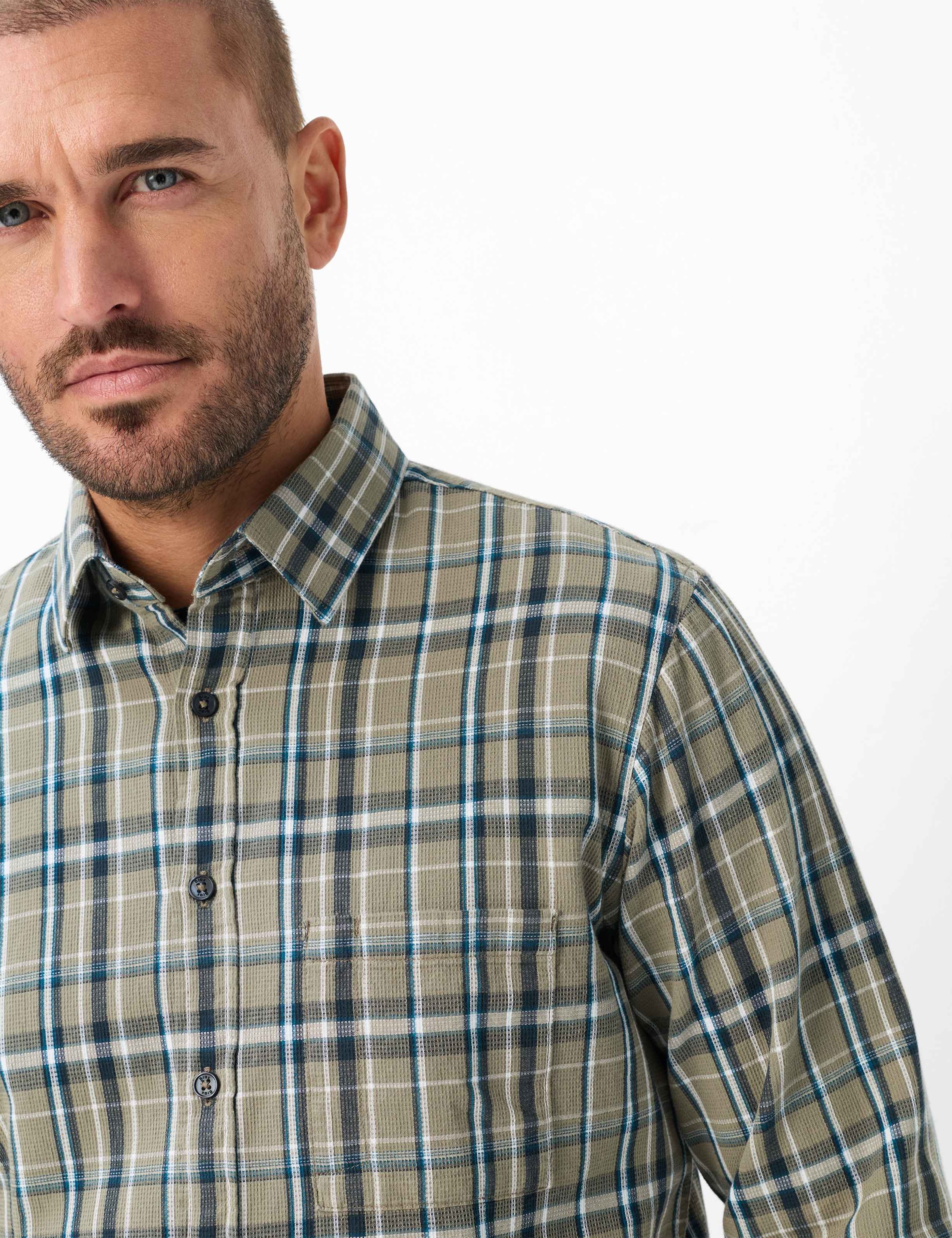 Brax Langarmhemd »Style KAY« Checks: Hemd aus reiner Baumwolle