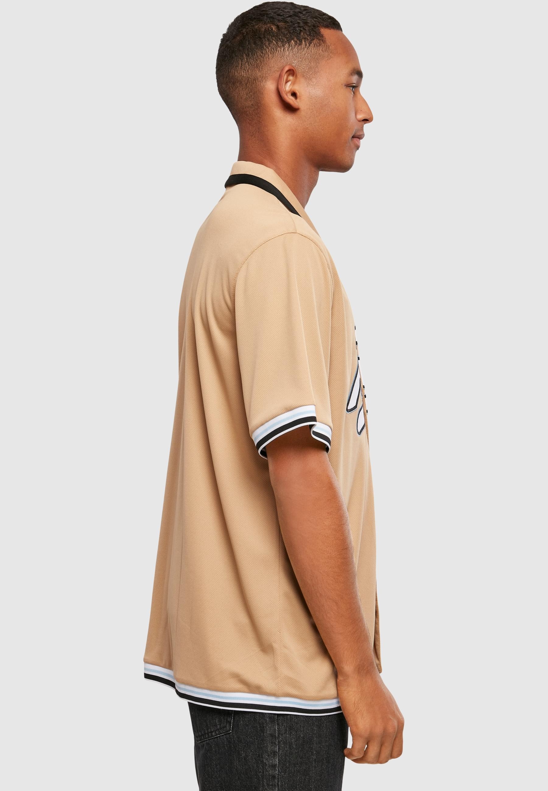Karl Kani Langarmhemd »Karl Kani Herren KM214-018-1 Varsity Baseball Shirt sand« 1 Stk.
