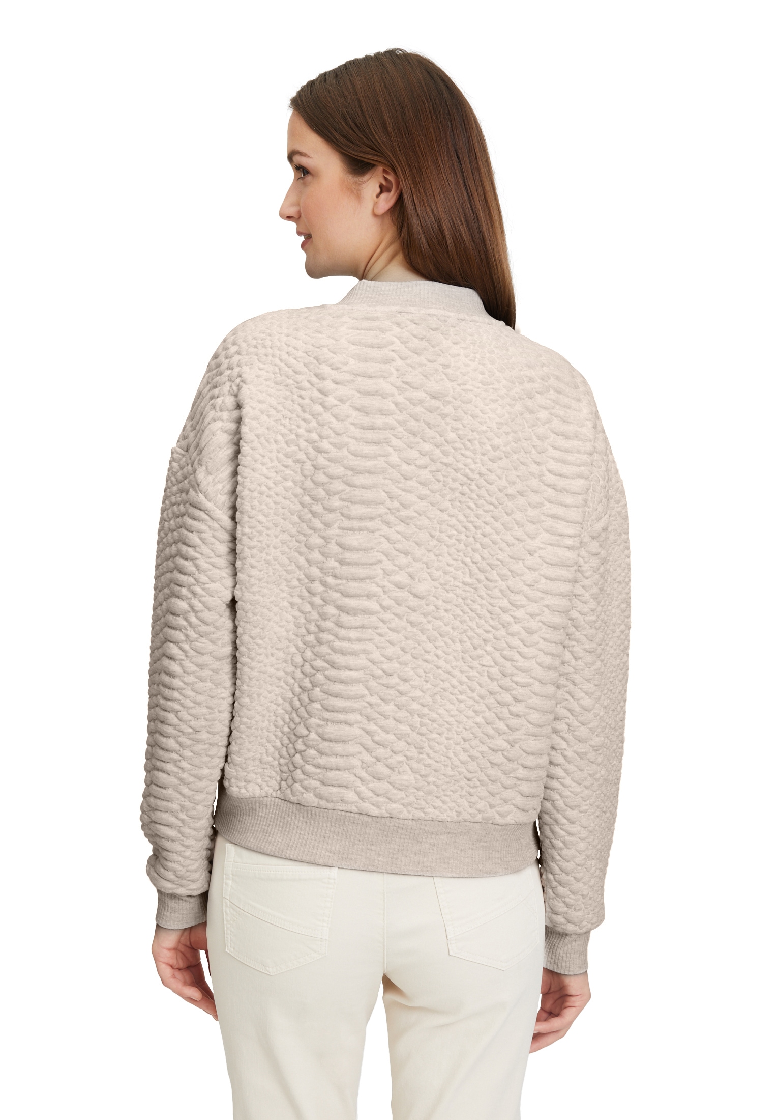 Betty&Co Sweatjacke »Betty & Co Sweatjacke mit Reißverschluss«, Struktur
