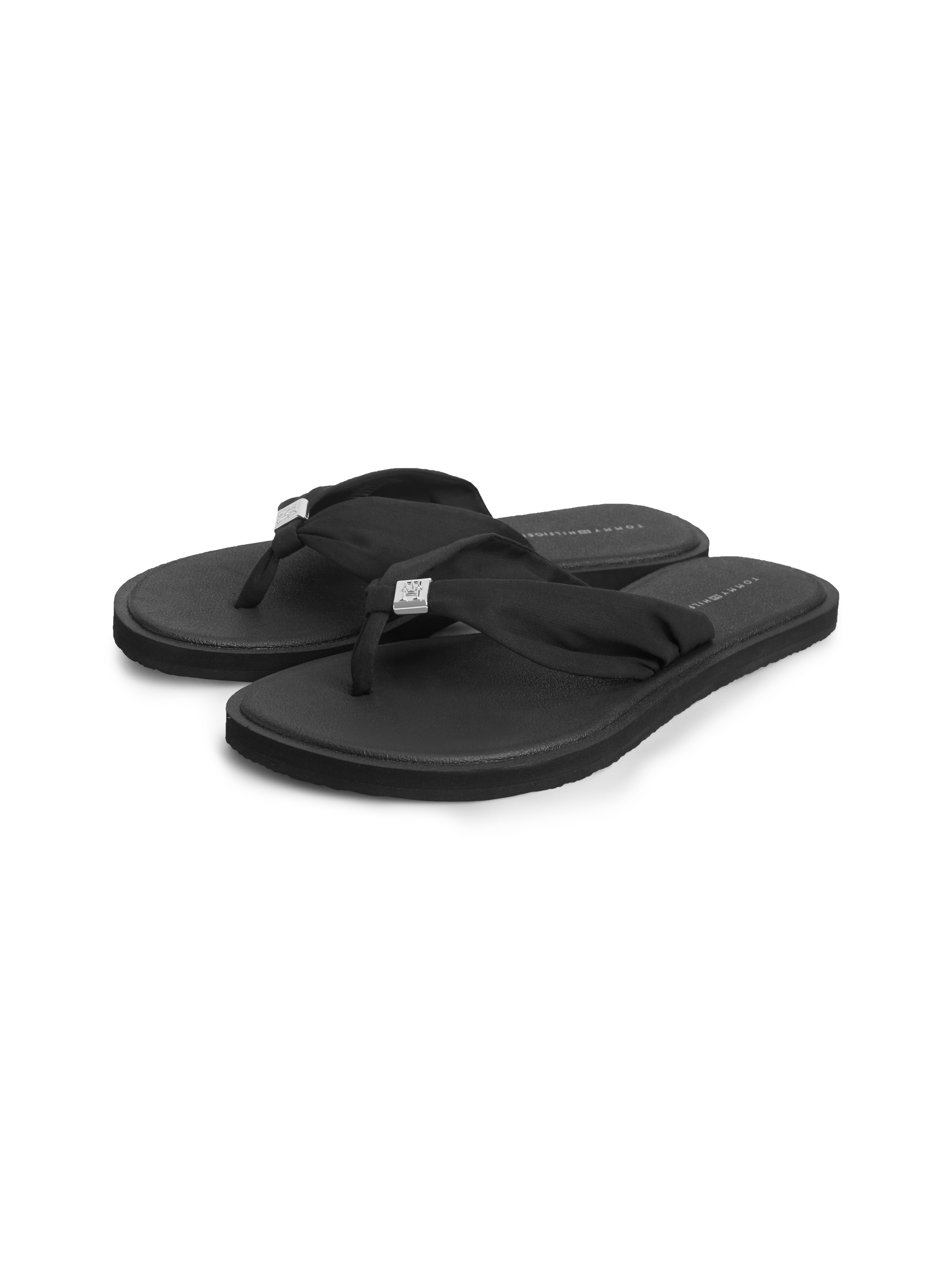 Tommy Hilfiger Zehentrenner "TH SCANDI SOFT SUMMER SANDAL" Sommerschuh, Strandschuh mit Schmuckelement