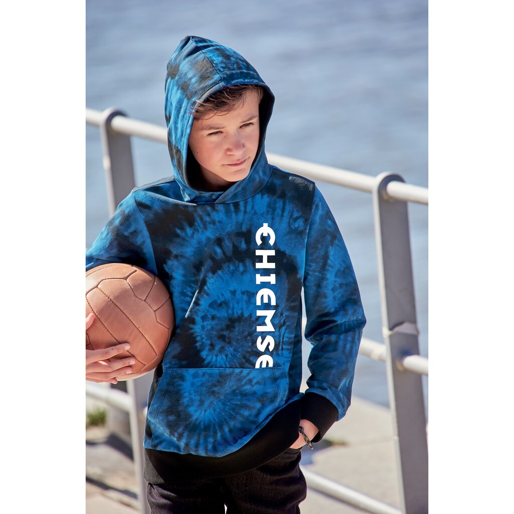 Chiemsee Kapuzensweatshirt »in cooler Batikoptik«, mit Logo-Druck