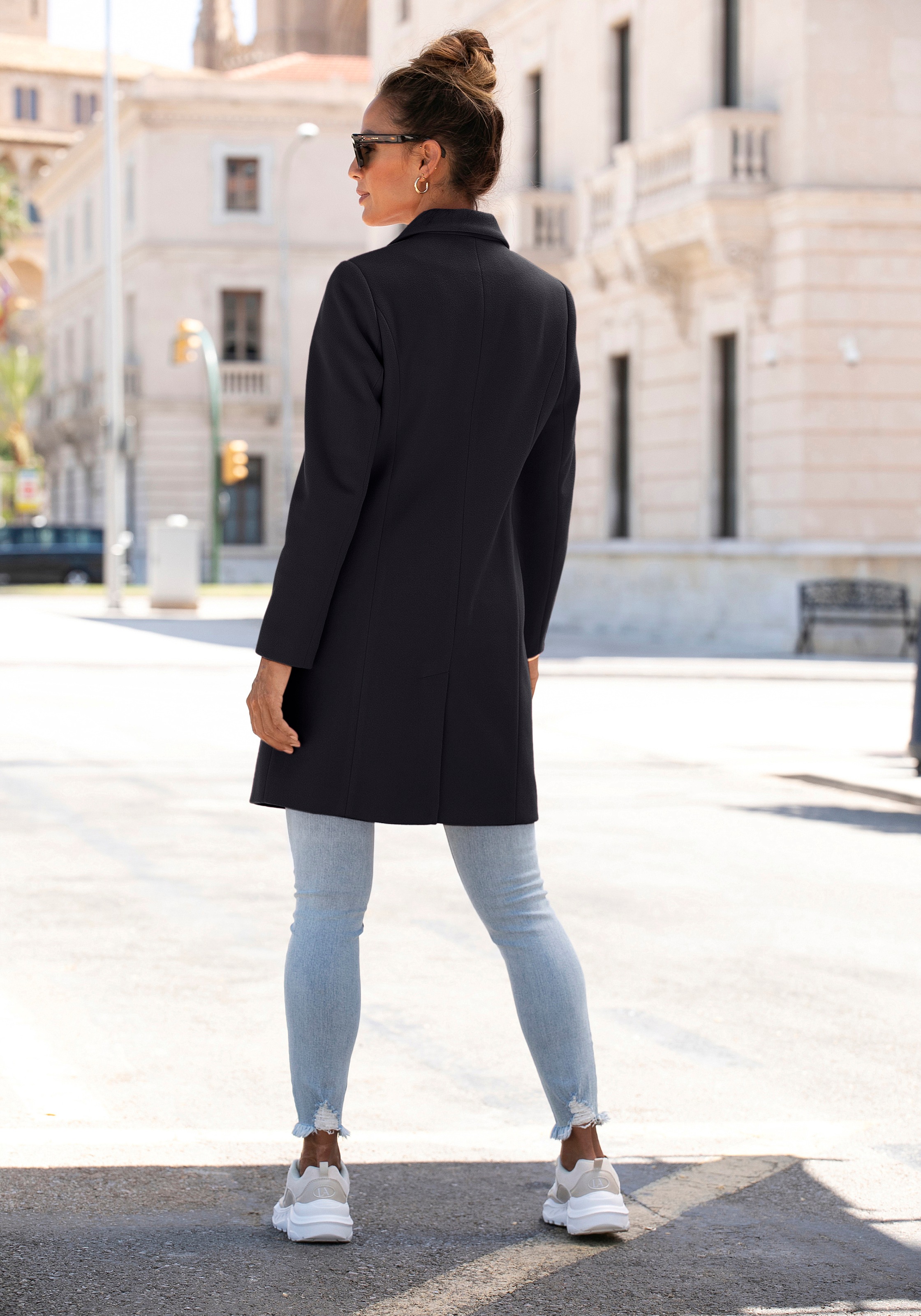 Thumbnail - LASCANA Kurzmantel, im klassischen Design, Damenmantel, Blazermantel, casual-chic